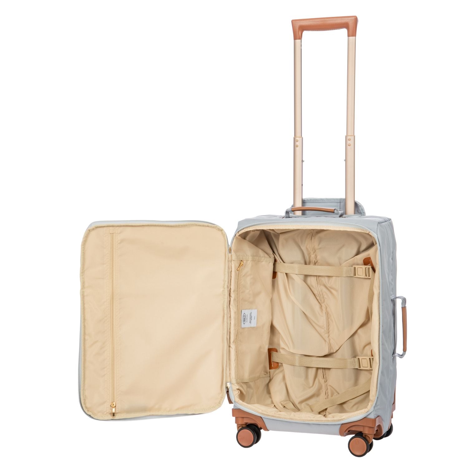BRIC'S X-Travel 22" Carry On Luggage With Front Access Opening Spinner (Grey)