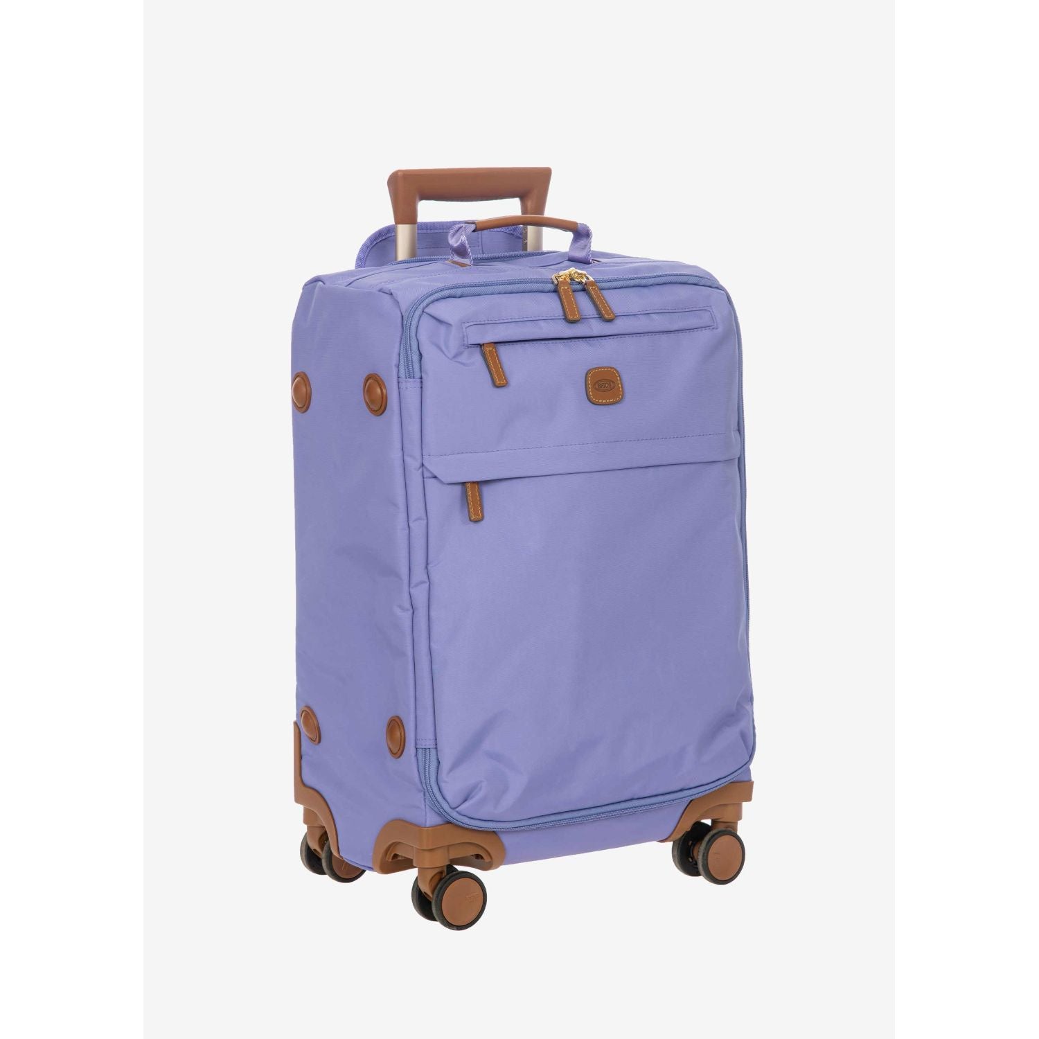 BRIC'S X-Travel 22" Carry On Luggage With Front Access Opening Spinner (Lilac)