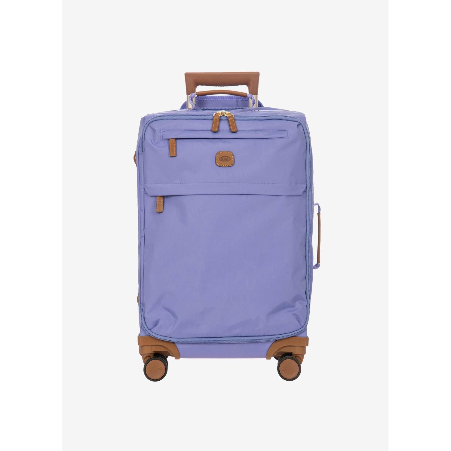 BRIC'S X-Travel 22" Carry On Luggage With Front Access Opening Spinner (Lilac)