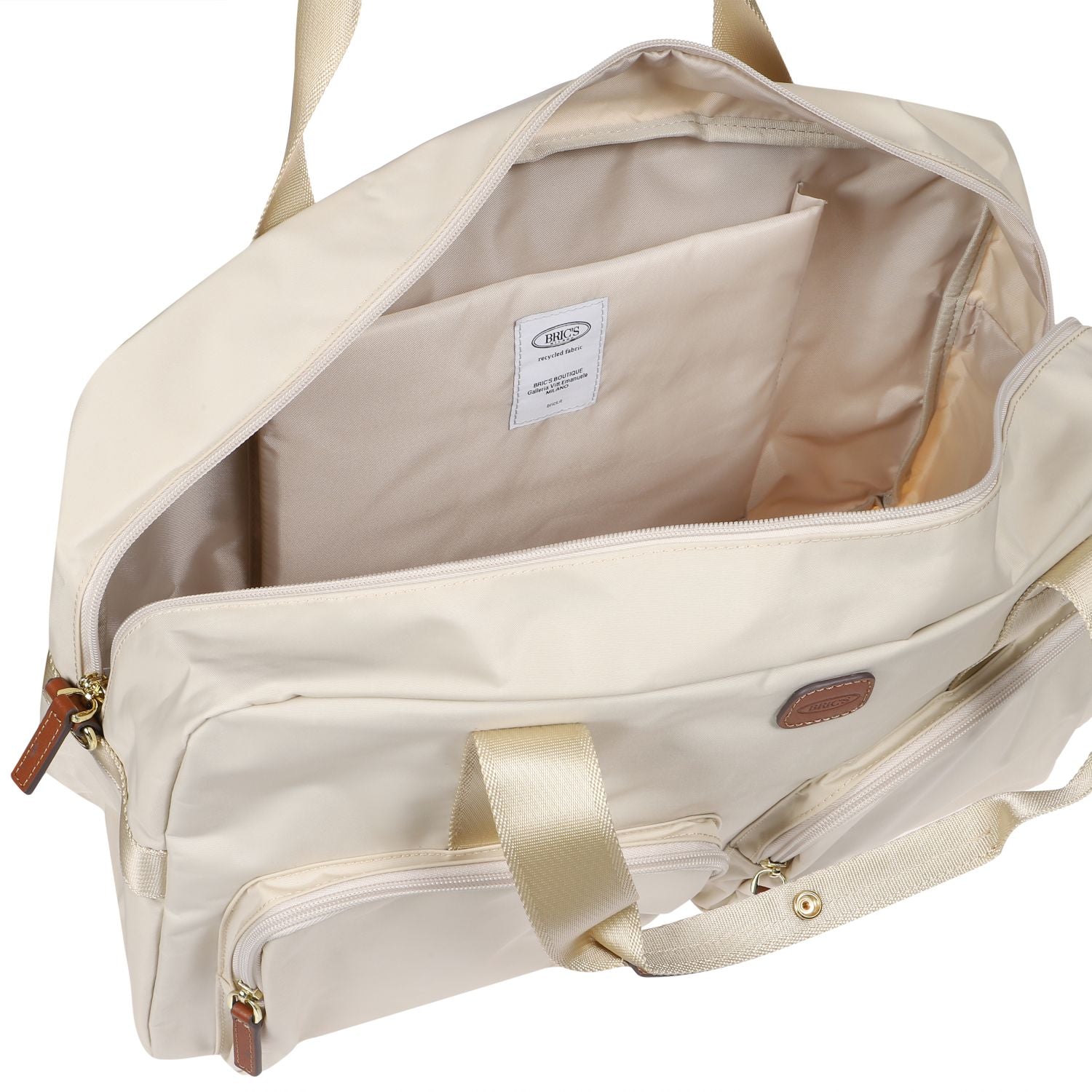 BRIC'S X-Travel Holdall Multipocket Duffel Bag - Small (Beige)