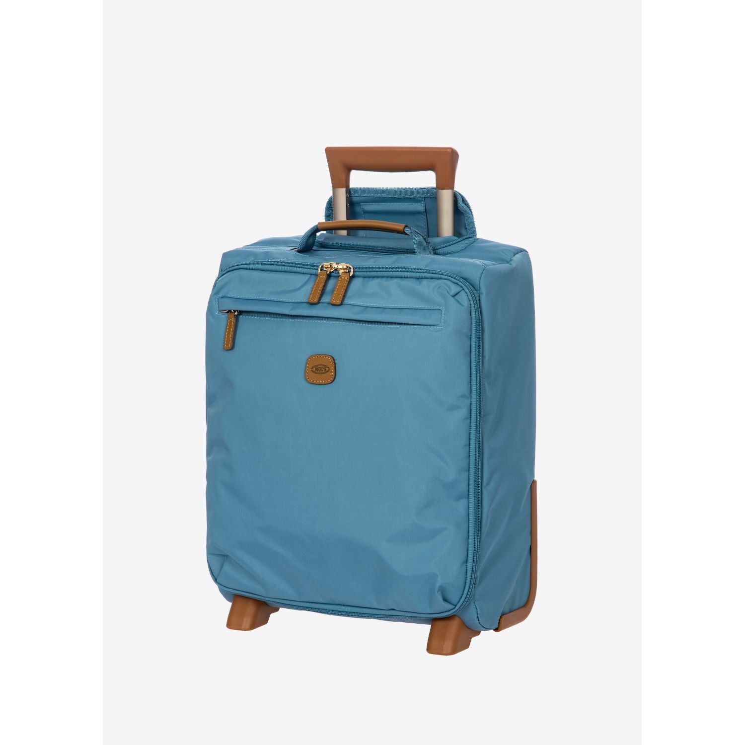 BRIC's X-Travel 17.5" Underseat Trolley Luggage With Front Access Opening (Sky)