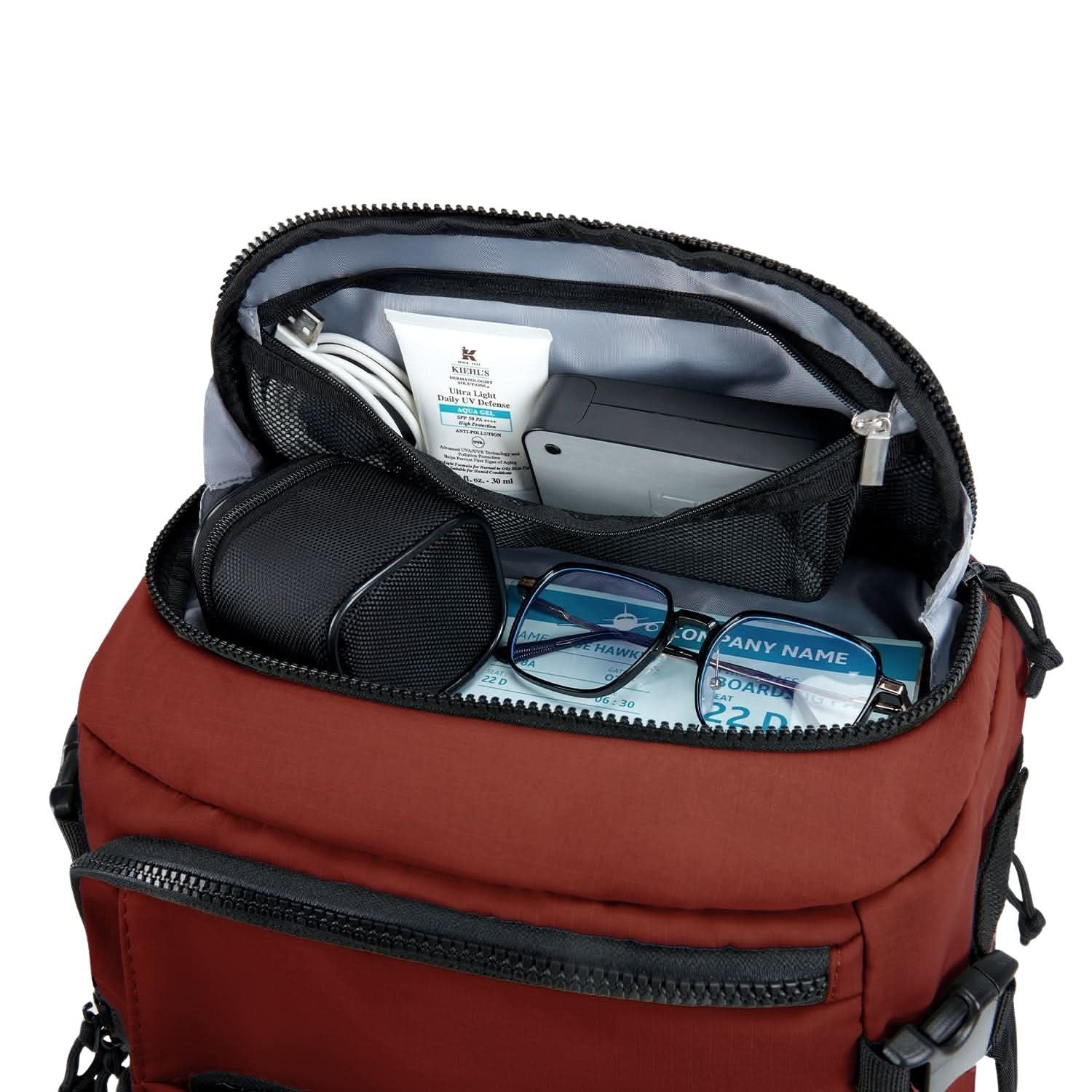 Bagsmart Blast Quick Access Carry On Travel Backpack Standard 28L (Brandy Snifter)