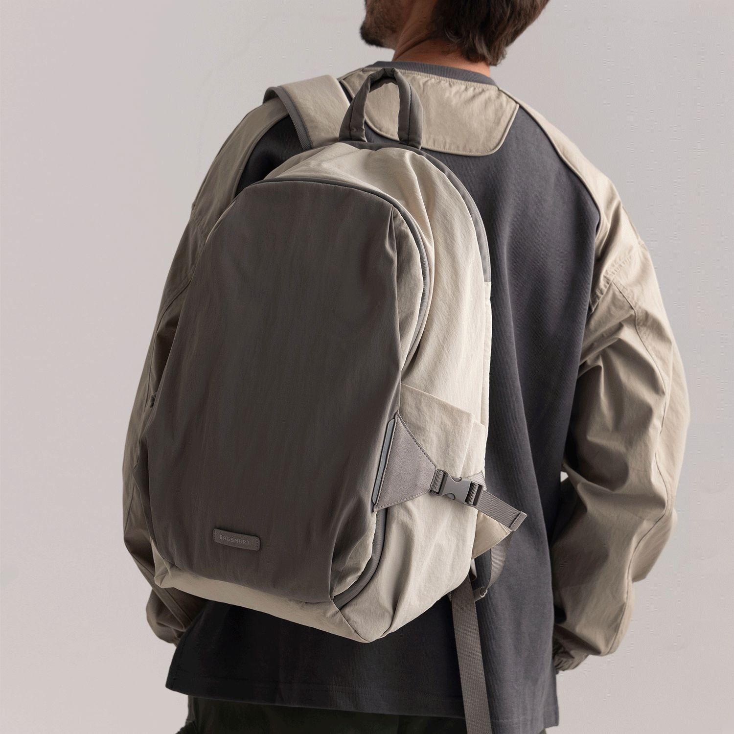 Bagsmart Soar 180 Open Clamshell Travel Backpack 25L Set (Gray)