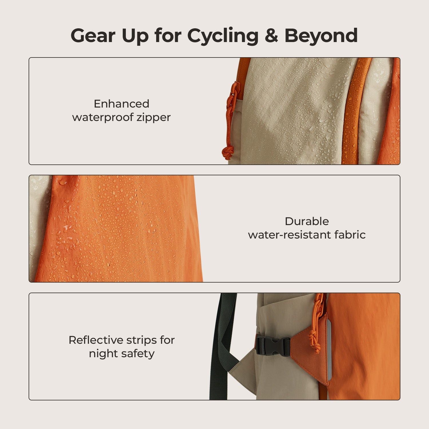 Bagsmart Soar 180 Open Clamshell Travel Backpack 25L Set (Orange)