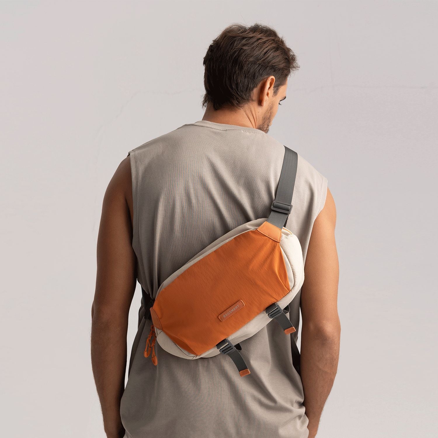 Bagsmart Soar Camera Sling Bag With Tripod Holder 6L (Orange)