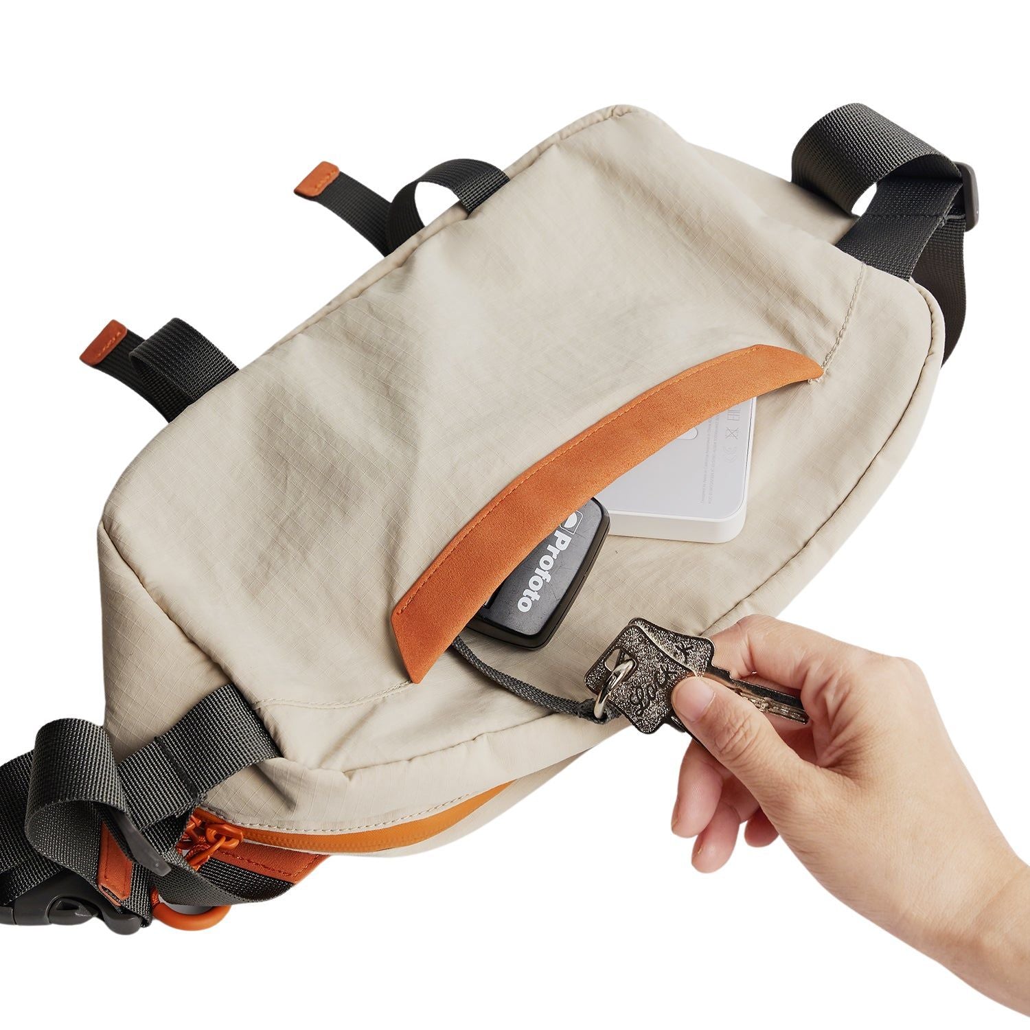 Bagsmart Soar Camera Sling Bag With Tripod Holder 6L (Orange)
