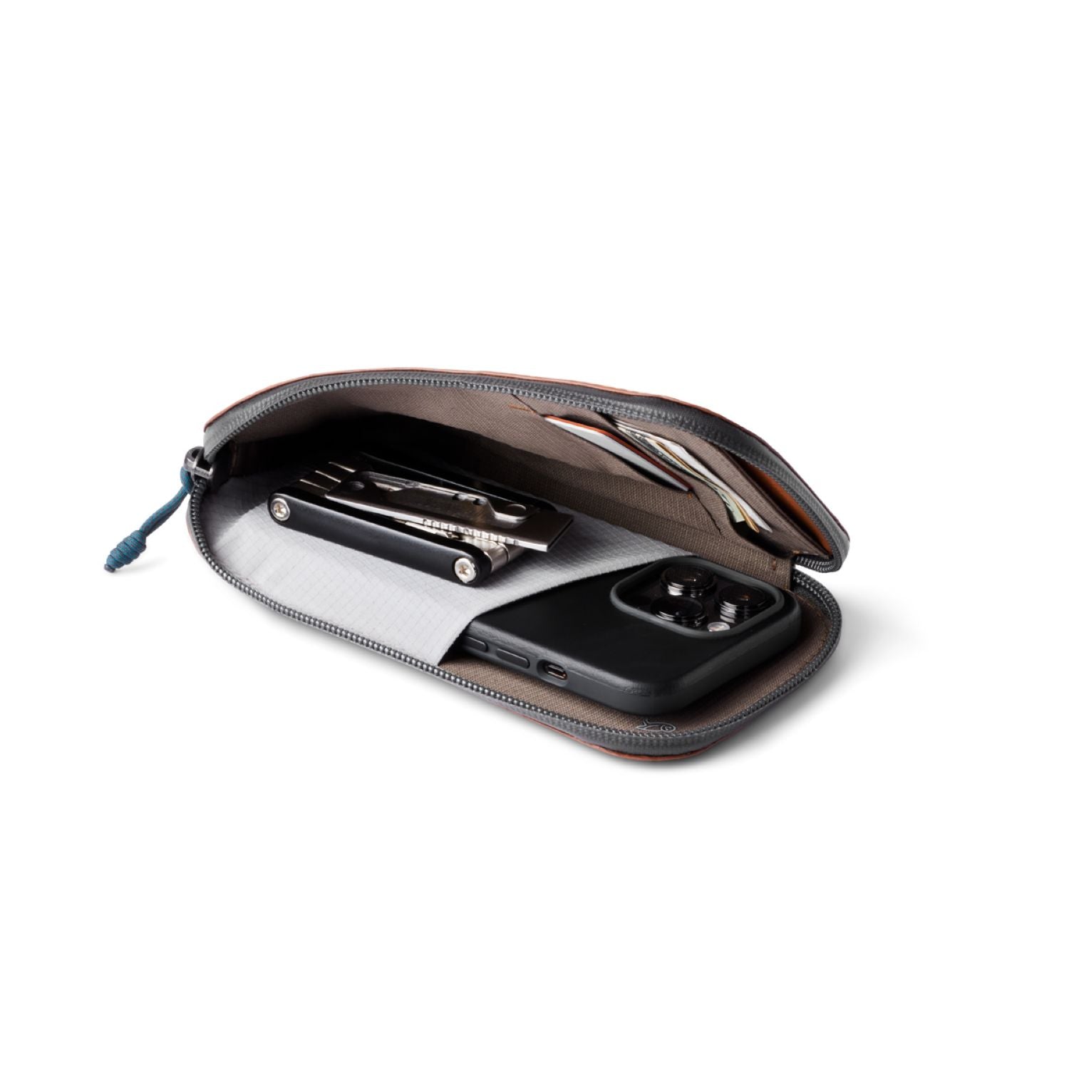 Bellroy All Conditions Phone Pocket Plus Leather - Bronze