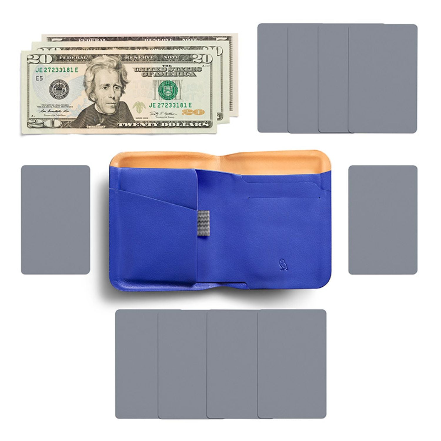 Bellroy Apex Note Sleeve - Pepperblue