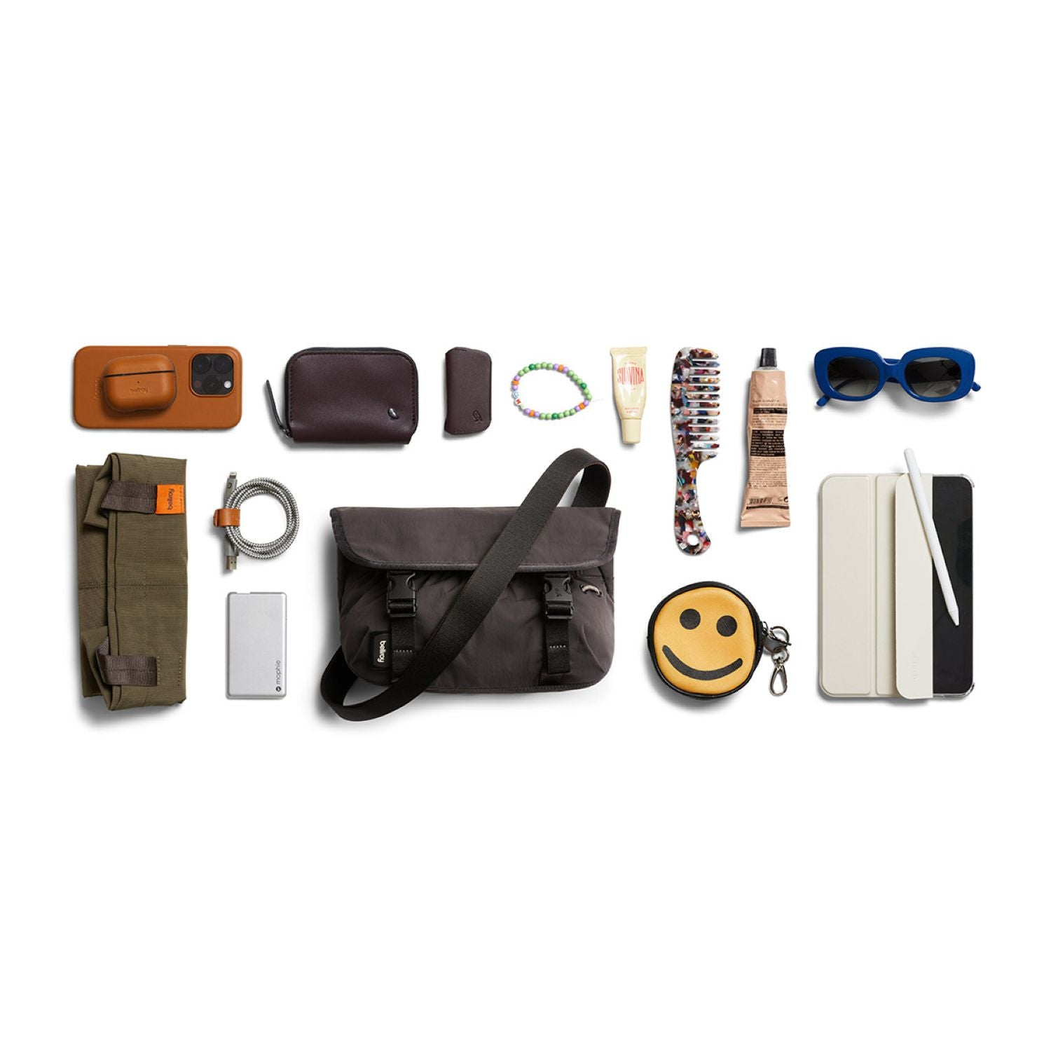Bellroy Cinch Mini Messenger Bag - Charcoal