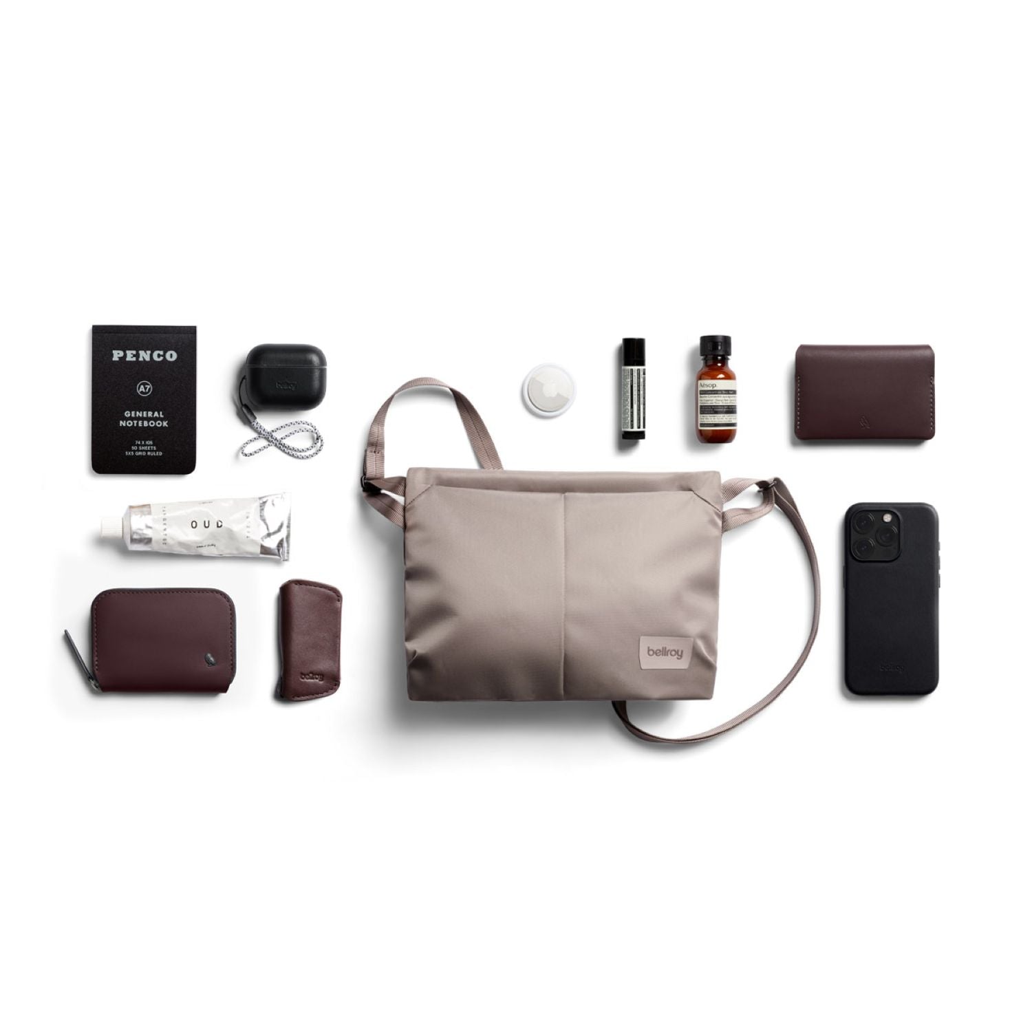Bellroy Laneway Sacoche Crossbody Bag - Fawn