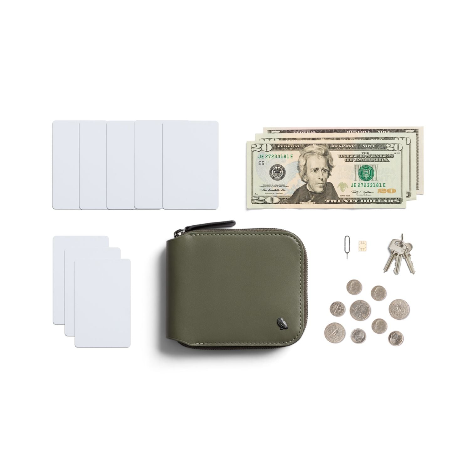 Bellroy Zip Wallet - Willow