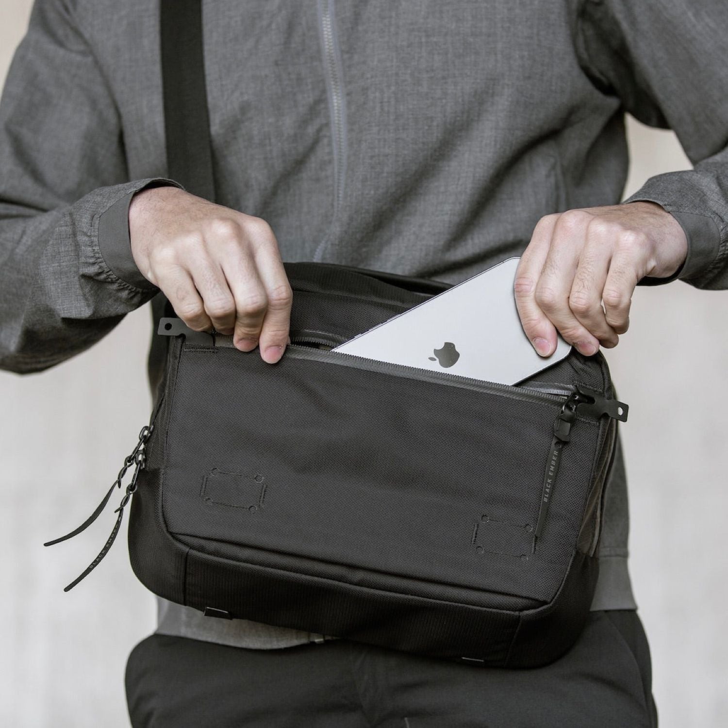 Black Ember (Limited Edition) 11" Tablet Grip Sling Bag 8L - Ember Orange