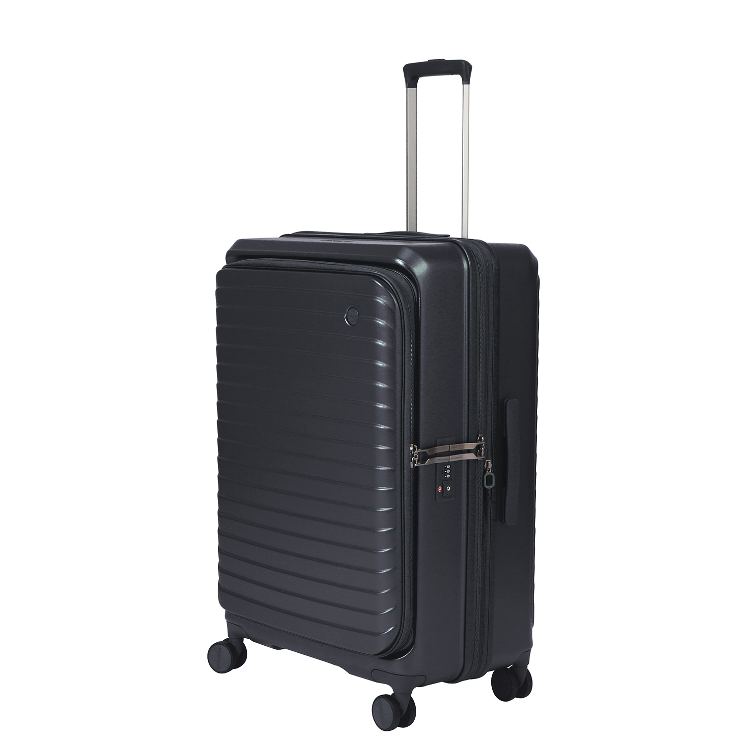 CROSSING INVI 30" Large Expandable Luggage With Front & Middle Access V3 - Black