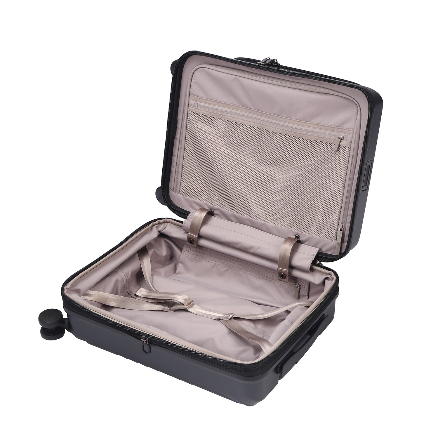 CROSSING INVI 20" Carry On Expandable Luggage With Front & Middle Access V3 - Black