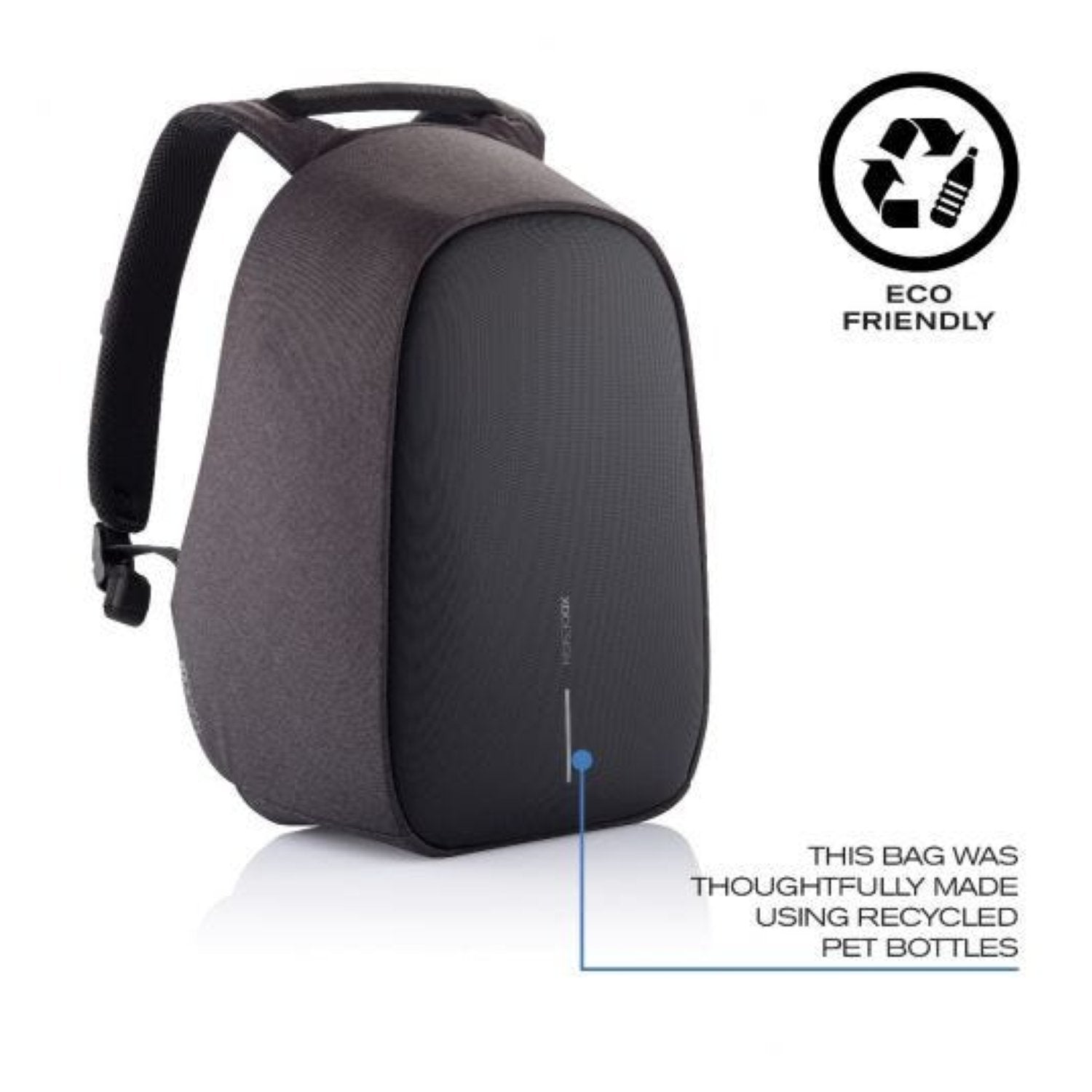 Bobby Hero Regular Anti-Theft Backpack - Black
