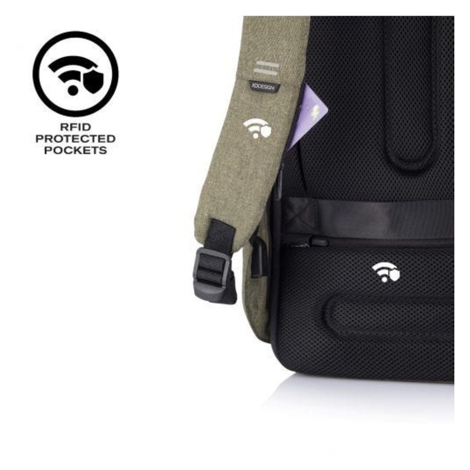 Bobby Hero Regular Anti-Theft Backpack - Green
