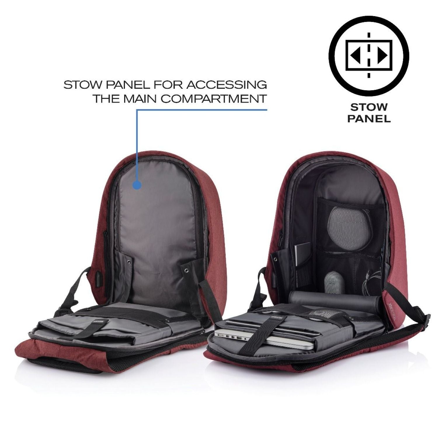 Bobby Hero Regular Anti-Theft Backpack - Red