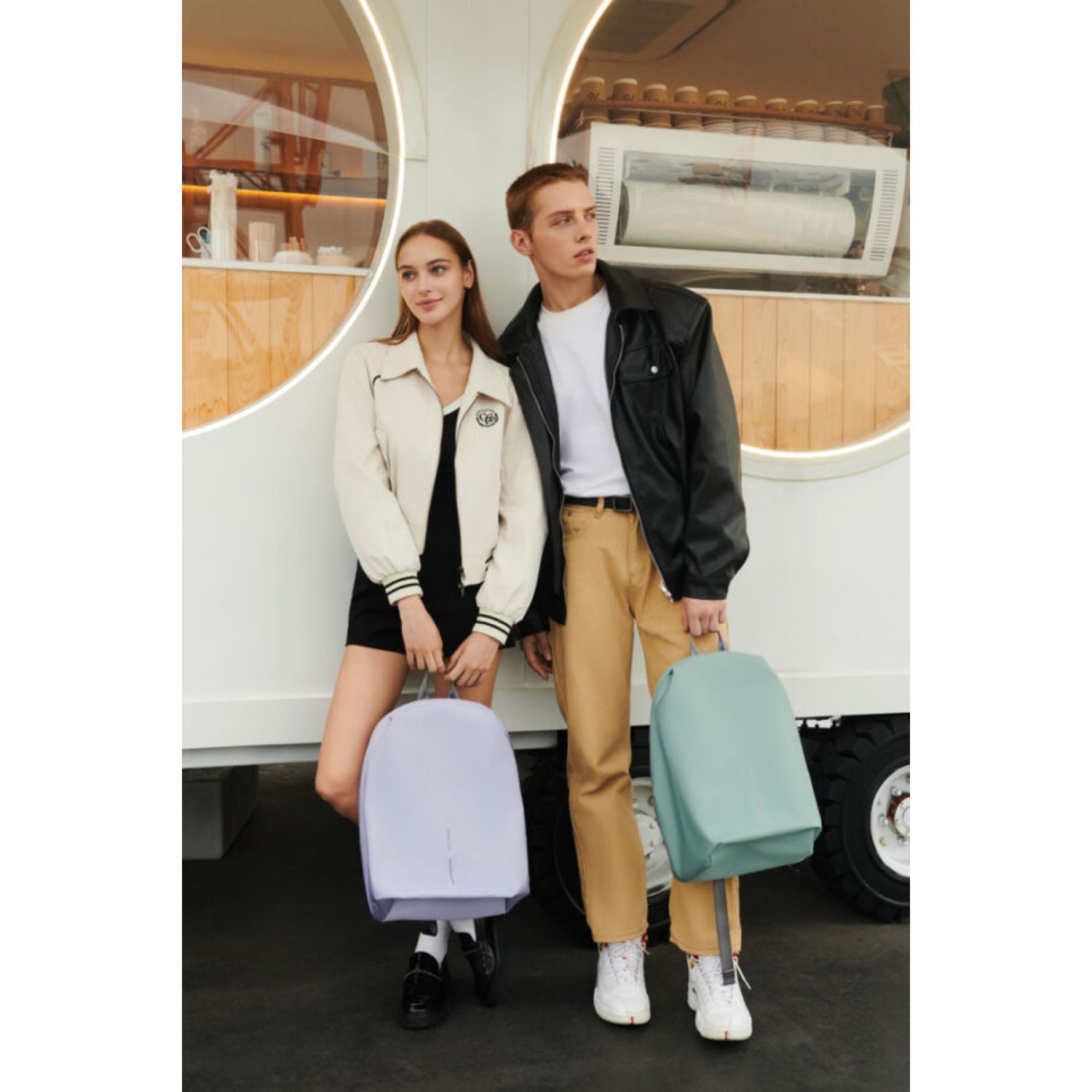 Bobby Soft Anti-Theft Backpack - Light Grey