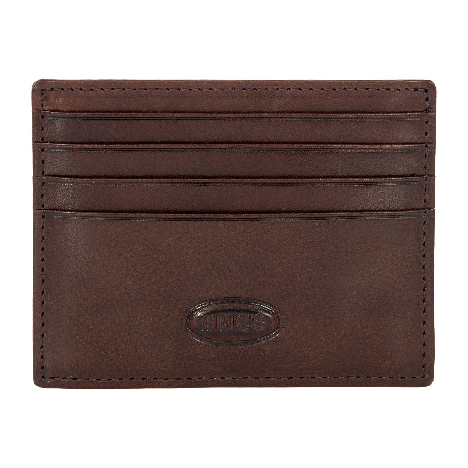 BRIC'S Monte Rosa RFID Card Holder (Dark Brown)