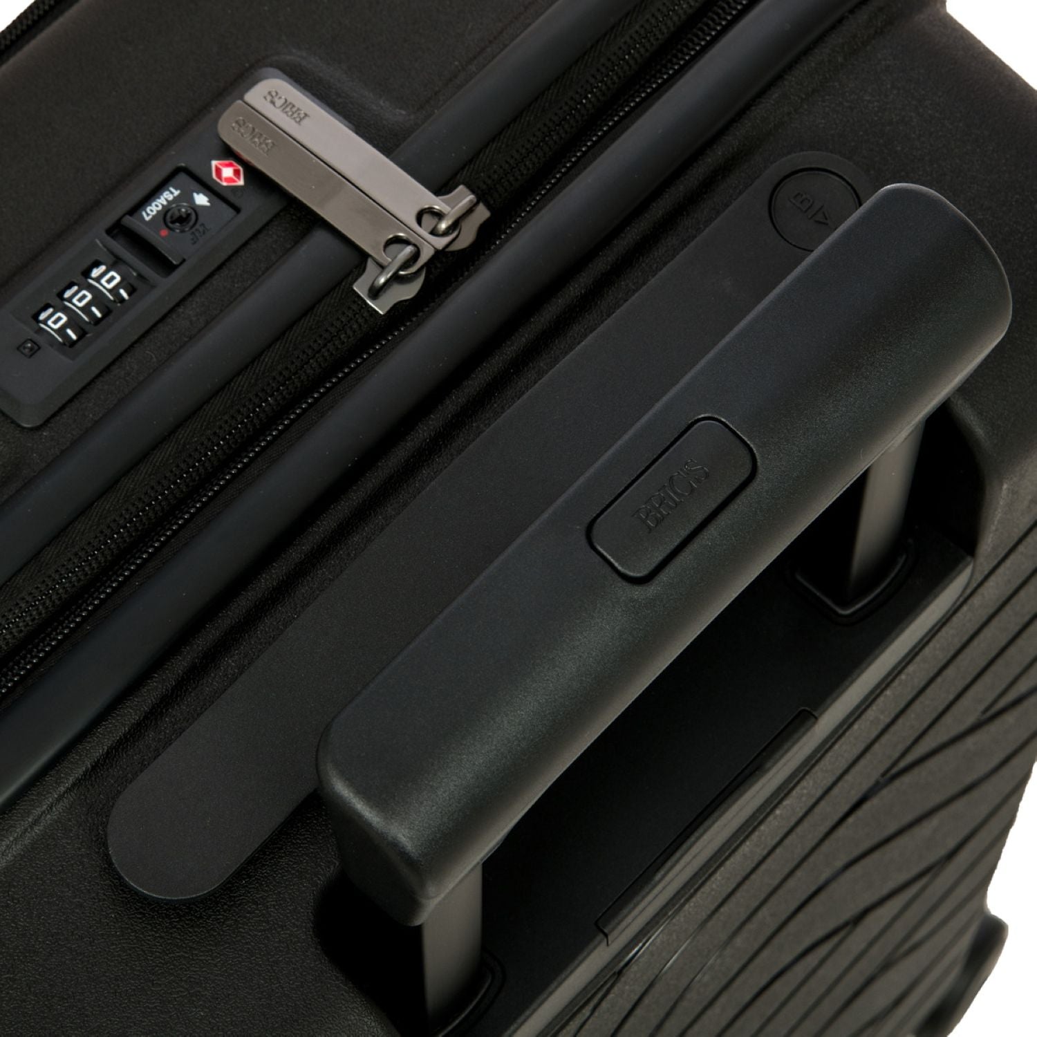 BRIC'S Ulisse 21" Expandable Carry On Luggage Spinner With Front Pocket (Black)
