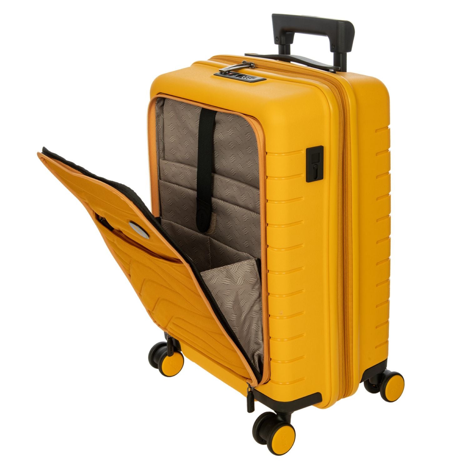BRIC'S Ulisse 21" Expandable Carry On Luggage Spinner With Front Pocket (Mango)