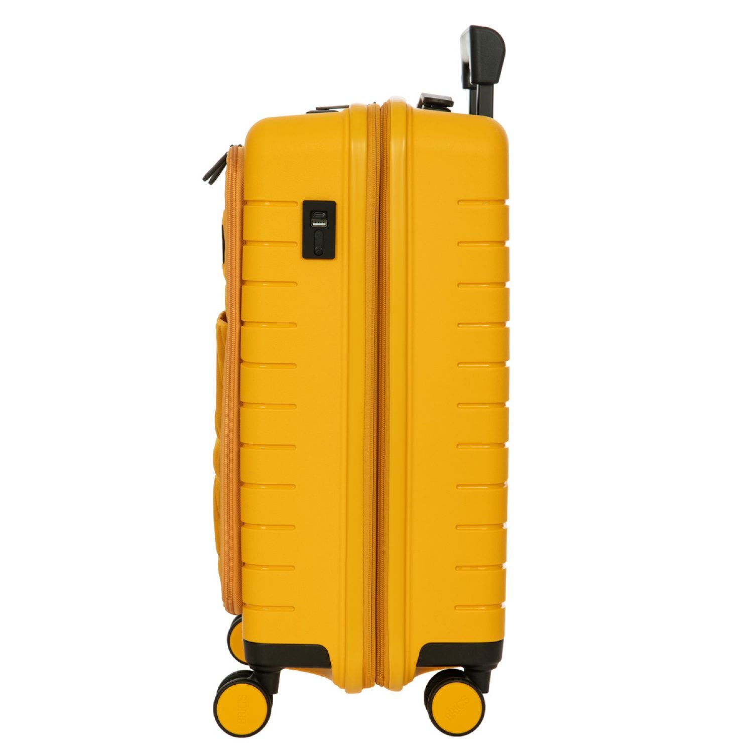 BRIC'S Ulisse 21" Expandable Carry On Luggage Spinner With Front Pocket (Mango)