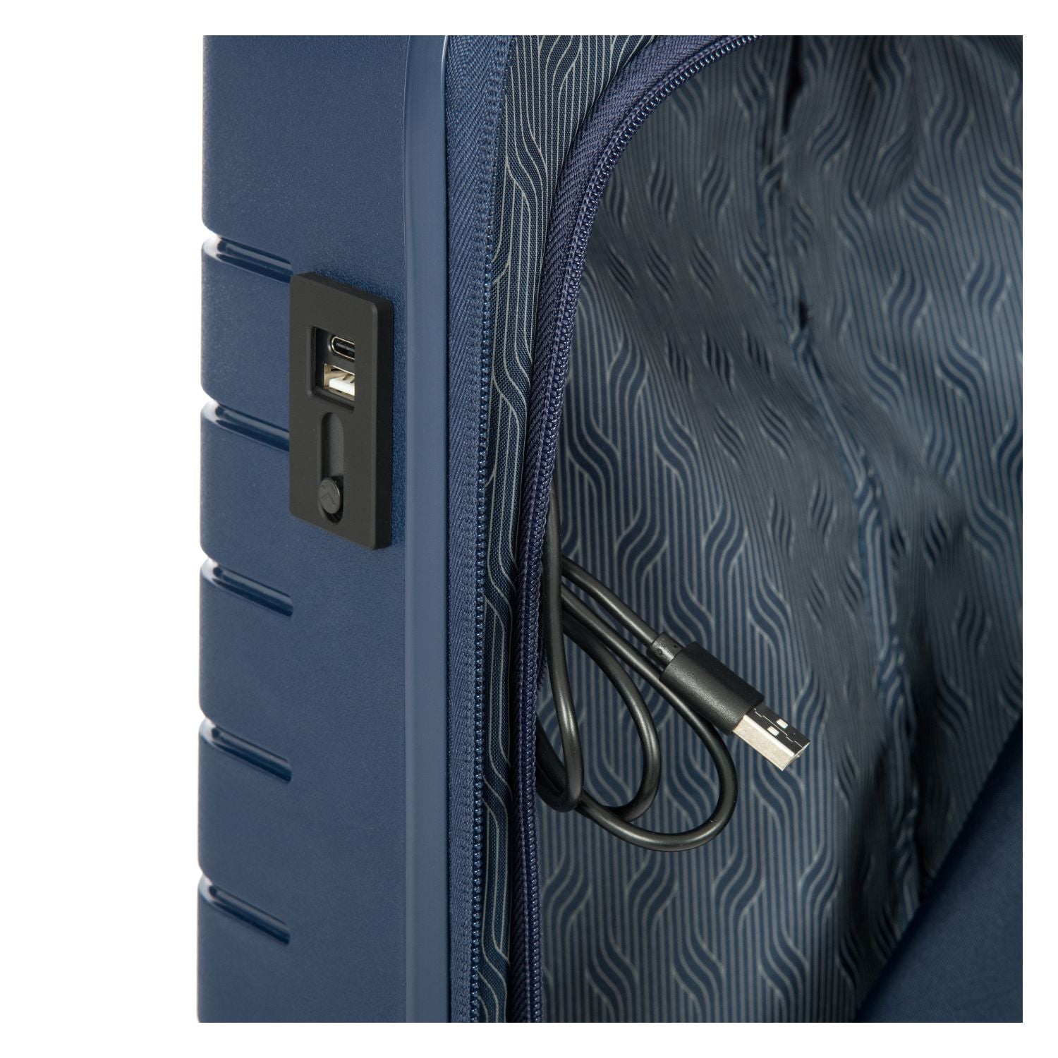 BRIC'S Ulisse 22" Expandable Carry On Luggage Spinner (Ocean Blue)