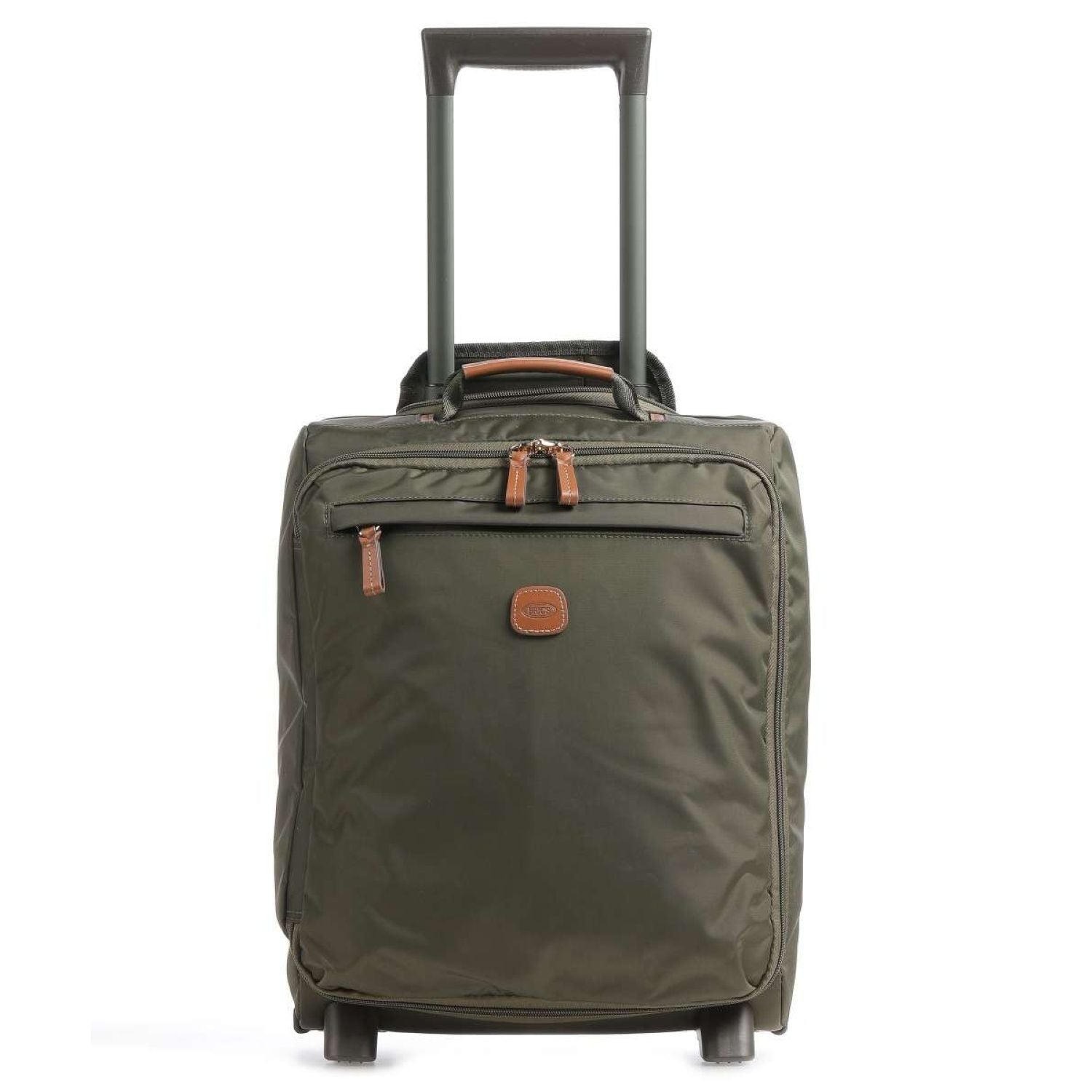 Bric's X-Travel 17.5" Underseat Trolley Luggage With Front Access Opening (Olive)