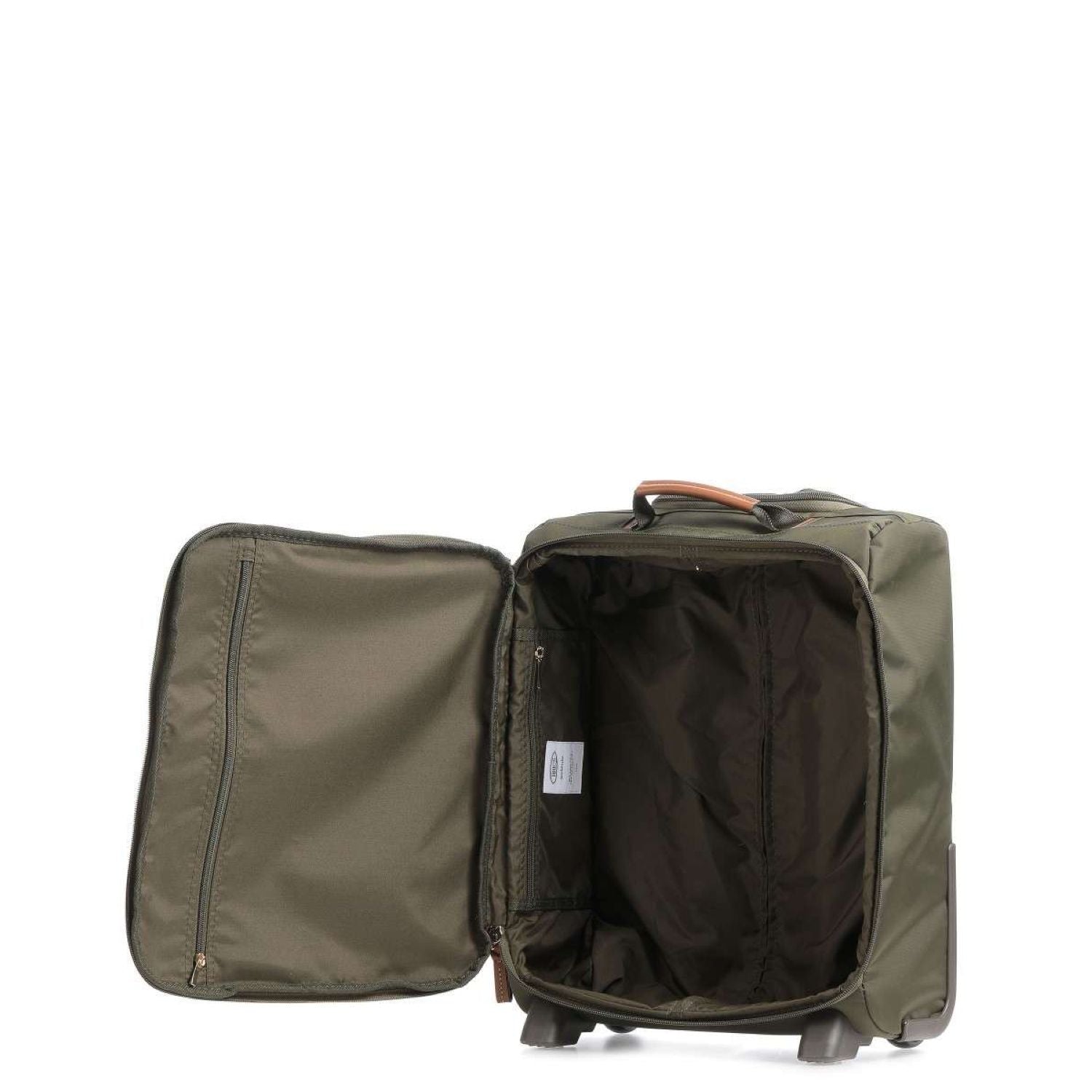 Bric's X-Travel 17.5" Underseat Trolley Luggage With Front Access Opening (Olive)