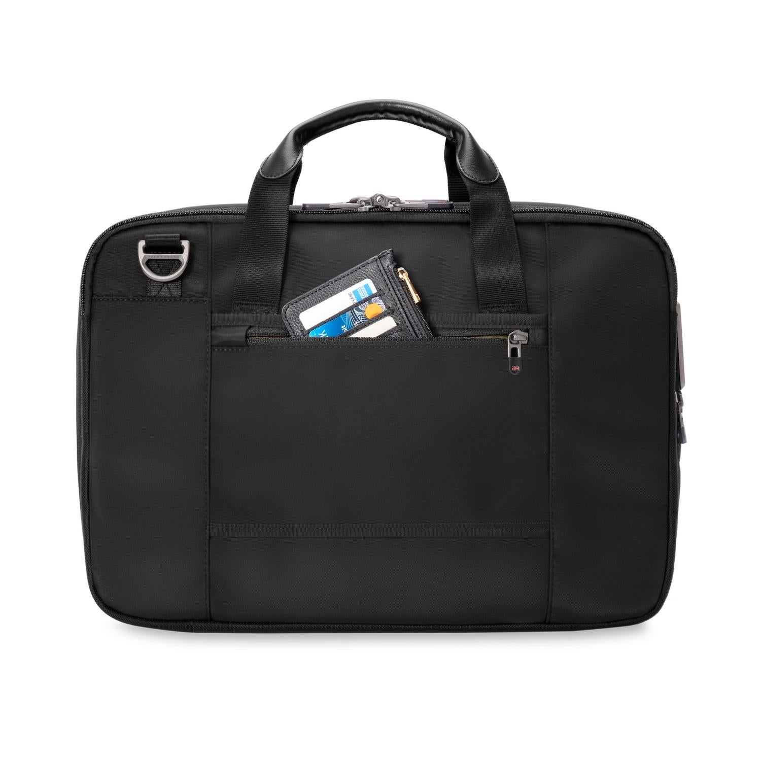 Briggs & Riley HTA Medium Expandable Briefcase - Black