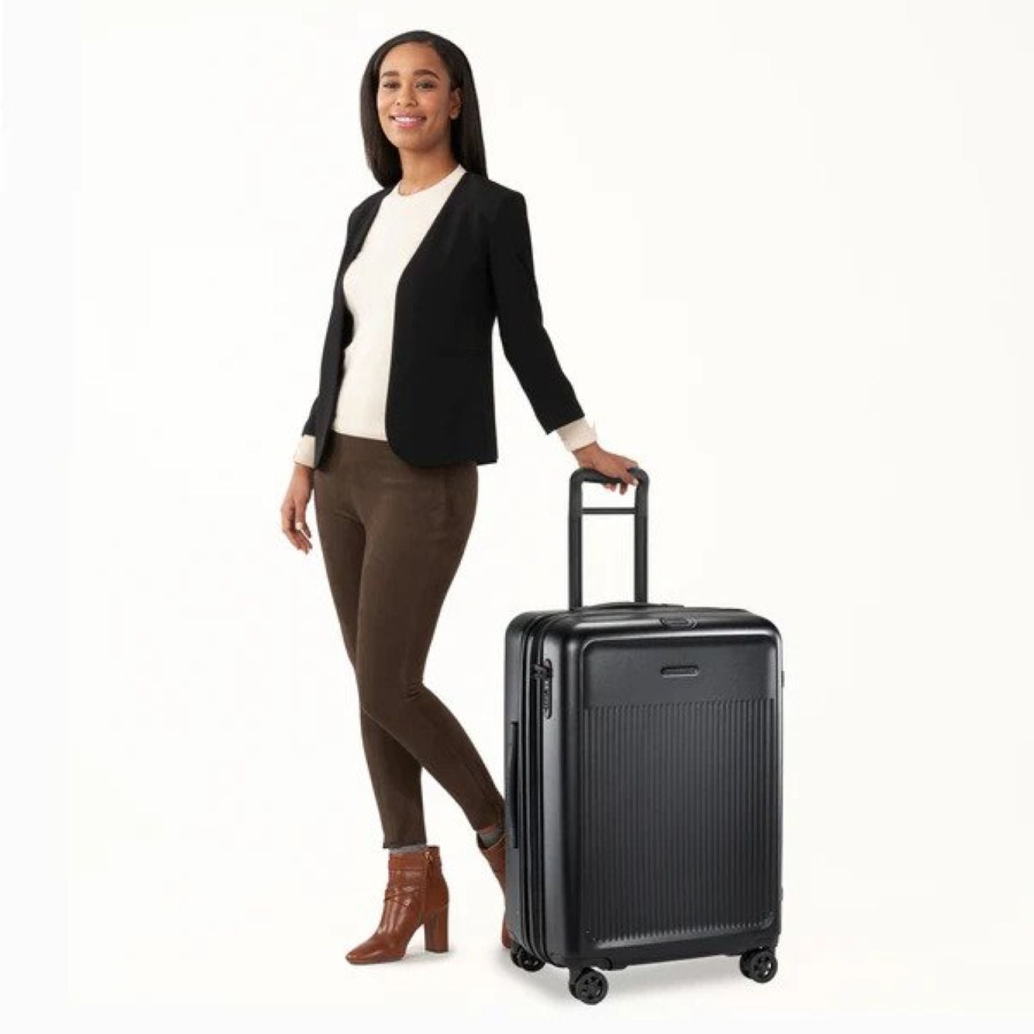 Briggs & Riley Sympatico Medium Expandable Spinner (Black)