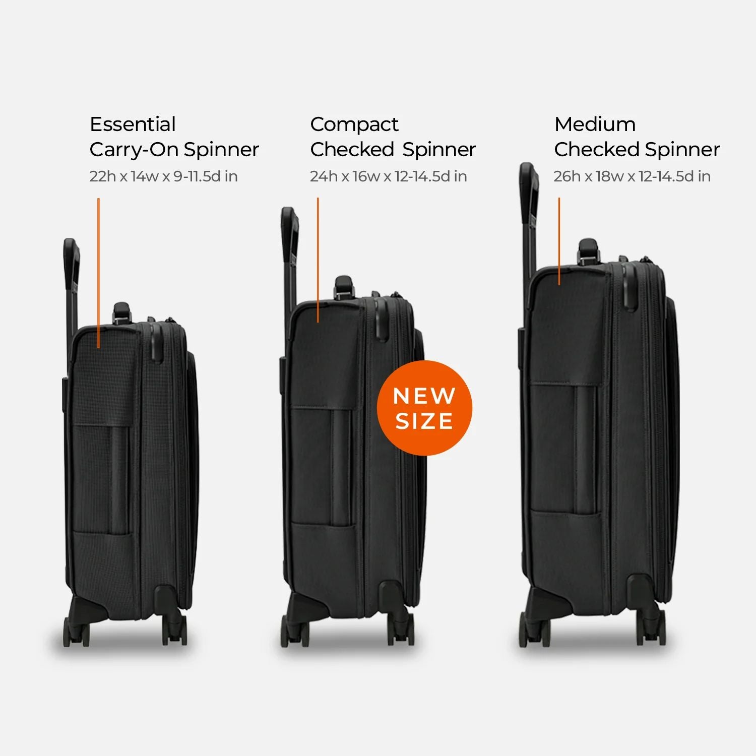 Briggs & Riley Baseline Compact Checked Expandable Spinner - Navy