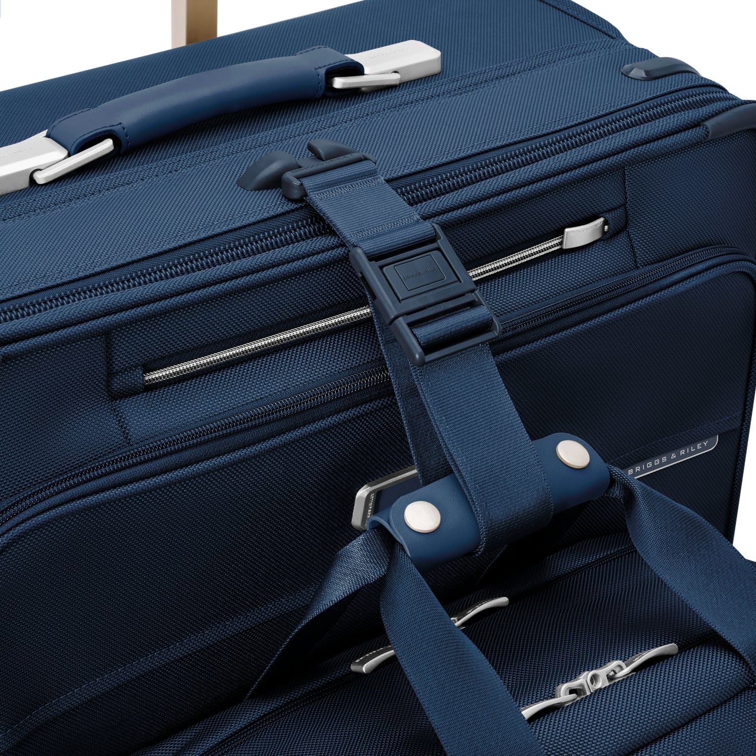 Briggs & Riley Baseline Compact Checked Expandable Spinner - Navy