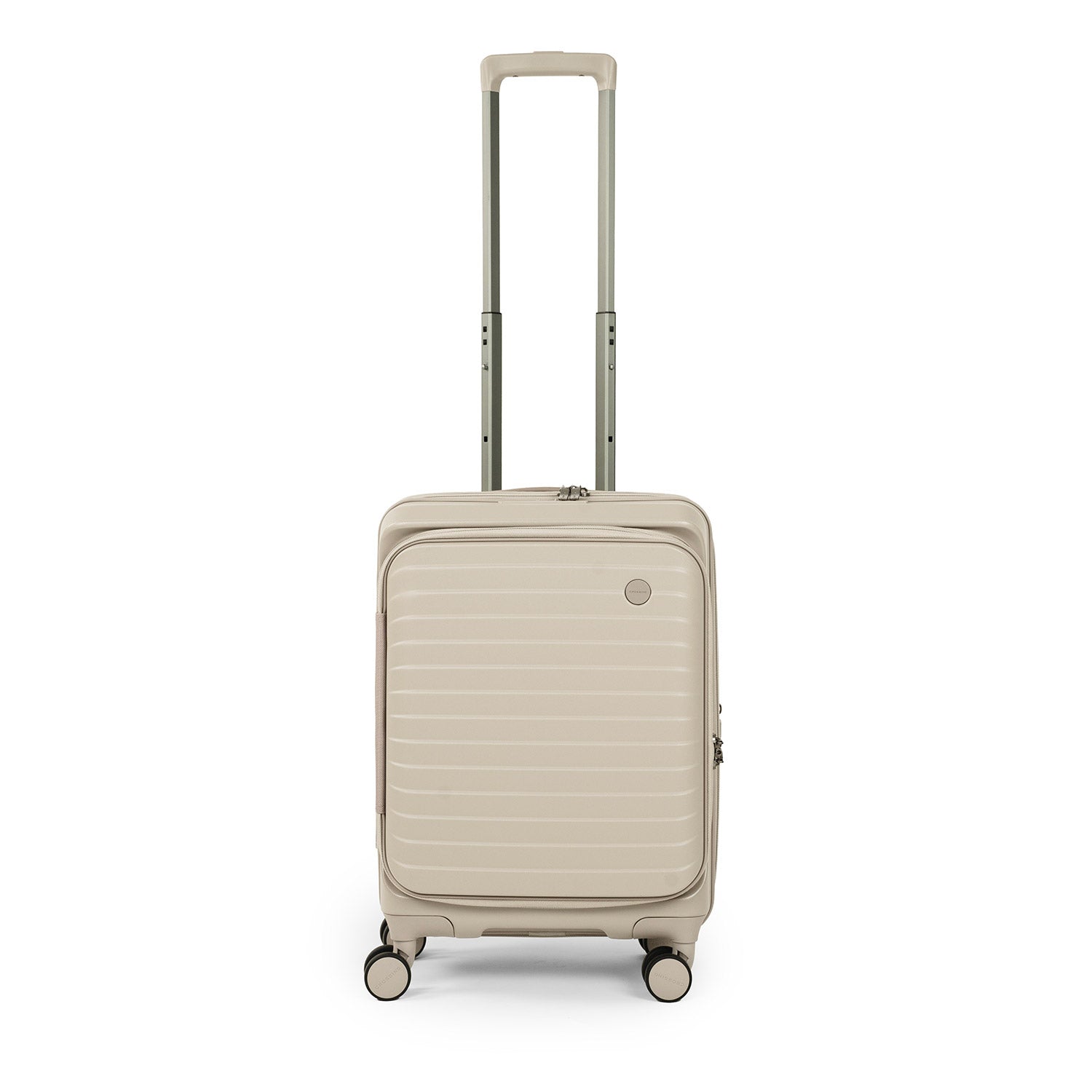 CROSSING INVI 20" Carry On Expandable Luggage With Front & Middle Access - Taupe