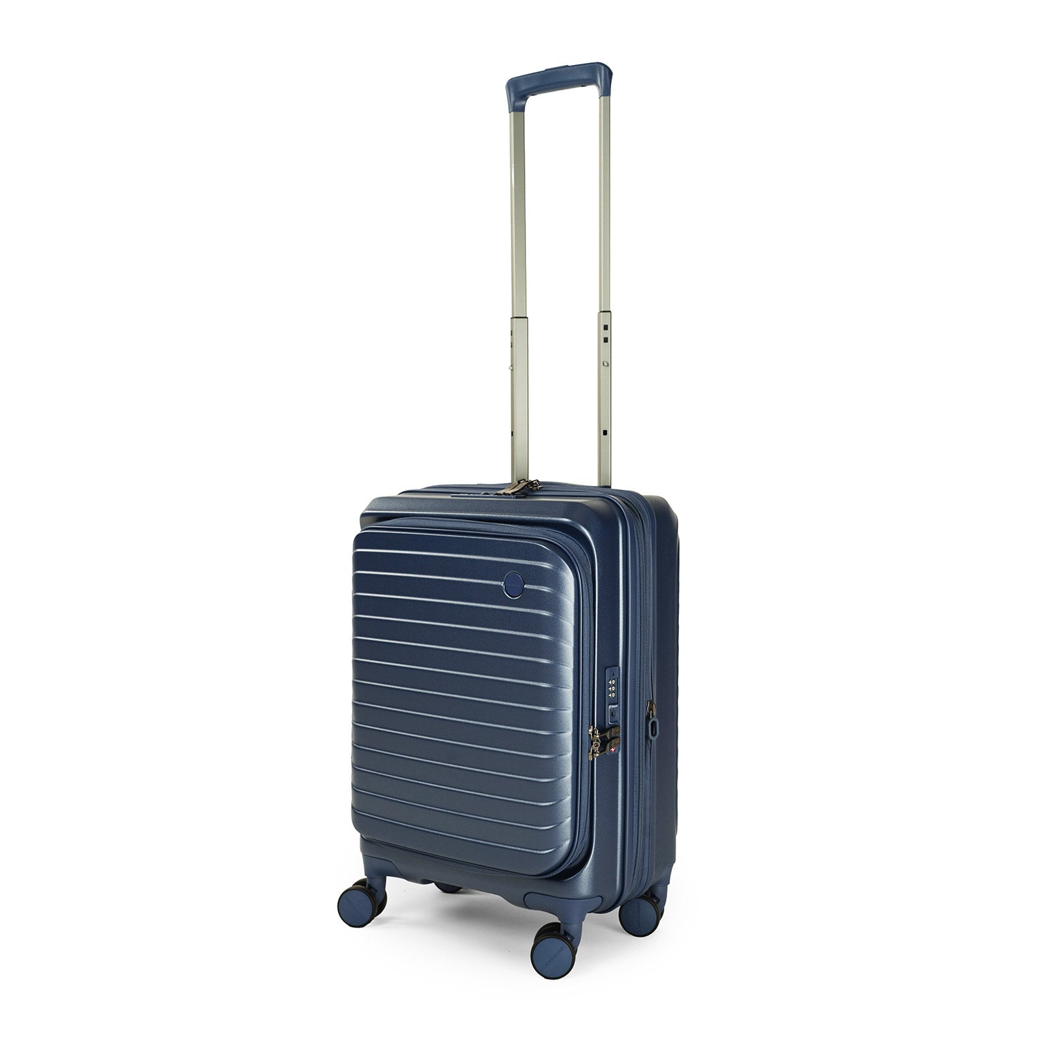 CROSSING INVI 20" Carry On Expandable Luggage With Front & Middle Access - Navy
