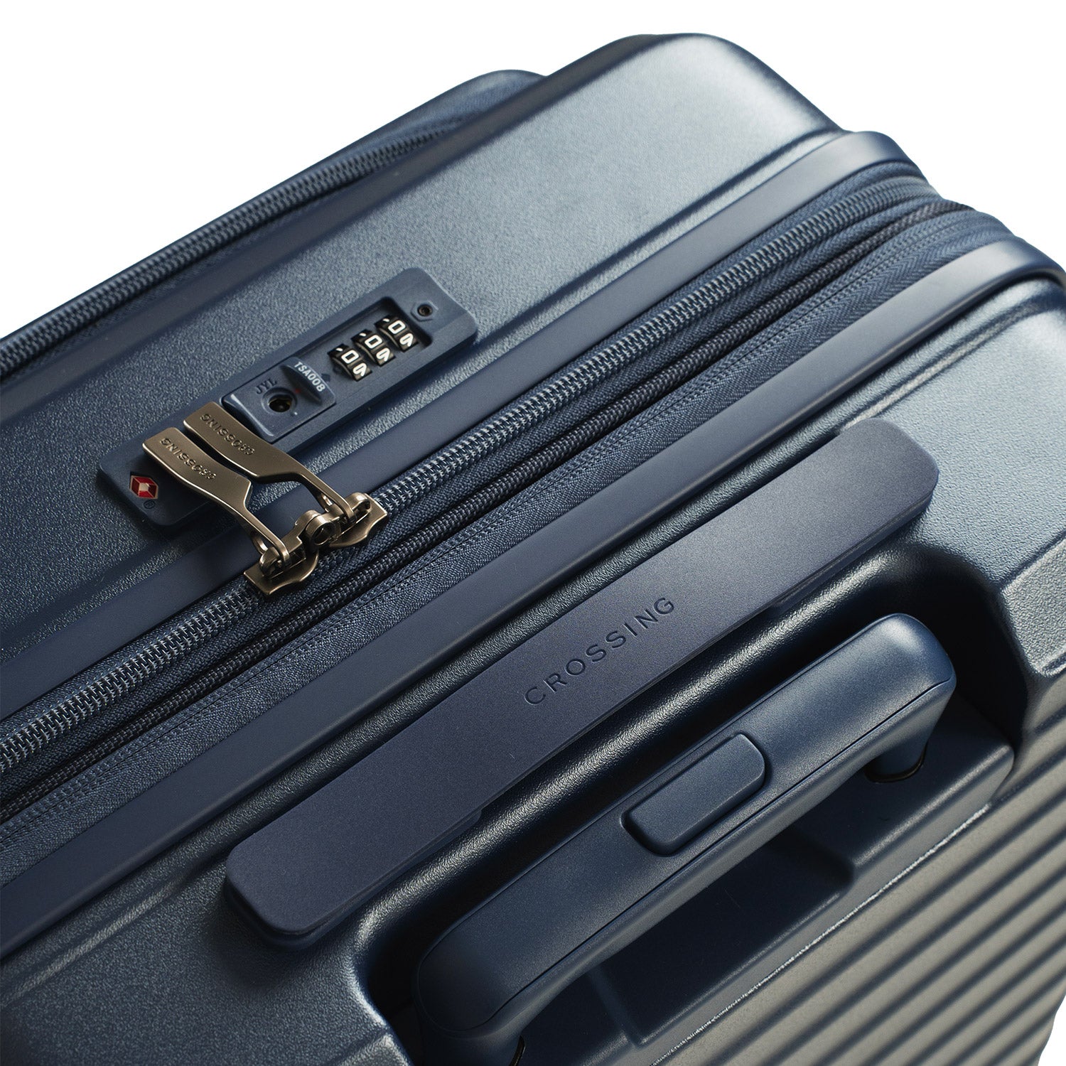 CROSSING INVI 20" Carry On Expandable Luggage With Front & Middle Access - Navy