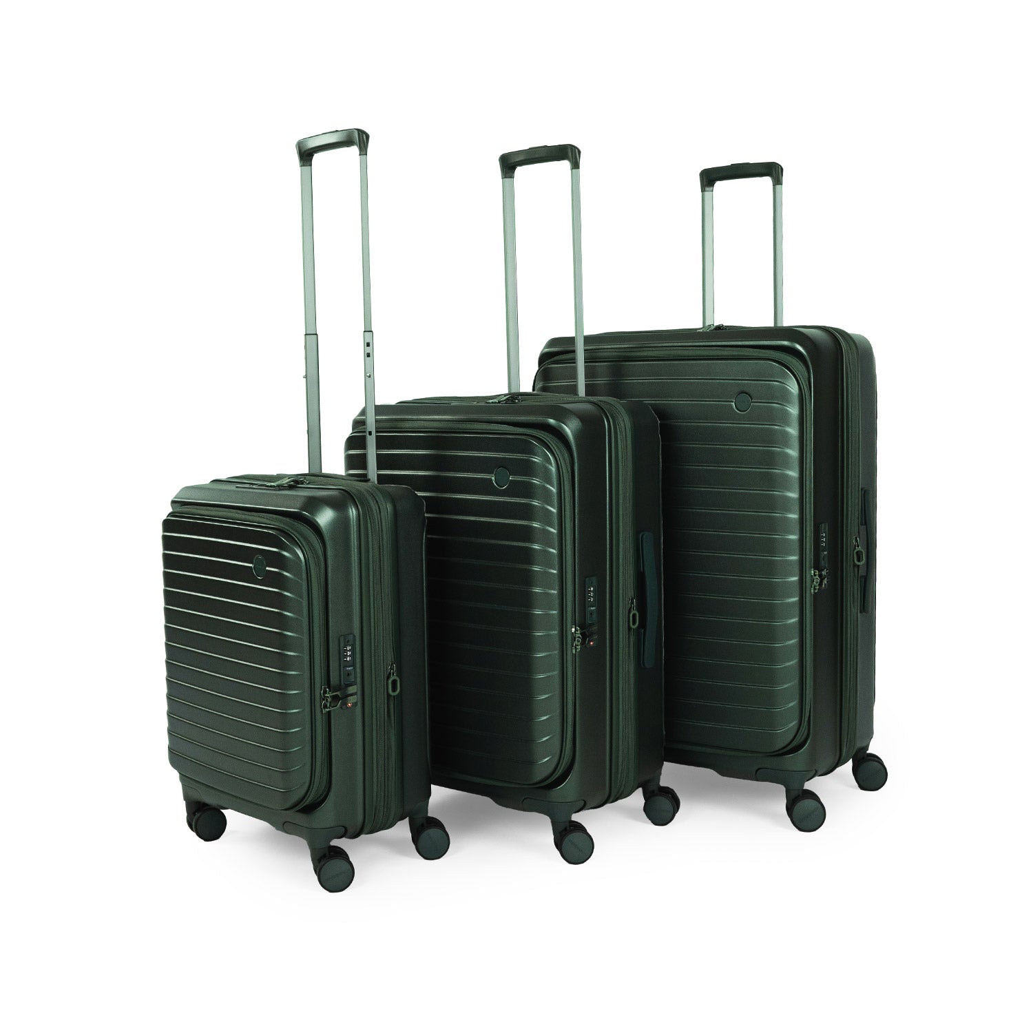 CROSSING INVI 20" Carry On Expandable Luggage With Front & Middle Access - Squash