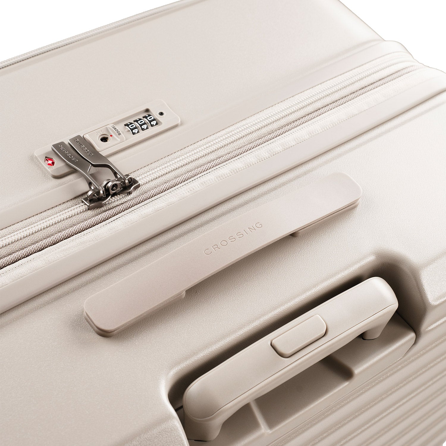 CROSSING INVI 30" Large Expandable Luggage With Front & Middle Access - Taupe