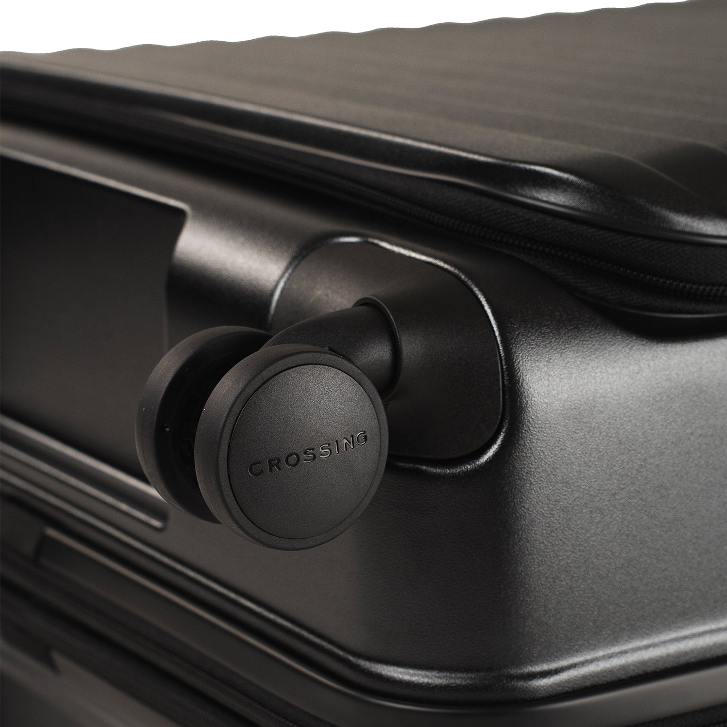 CROSSING INVI 30" Large Expandable Luggage With Front & Middle Access - Black