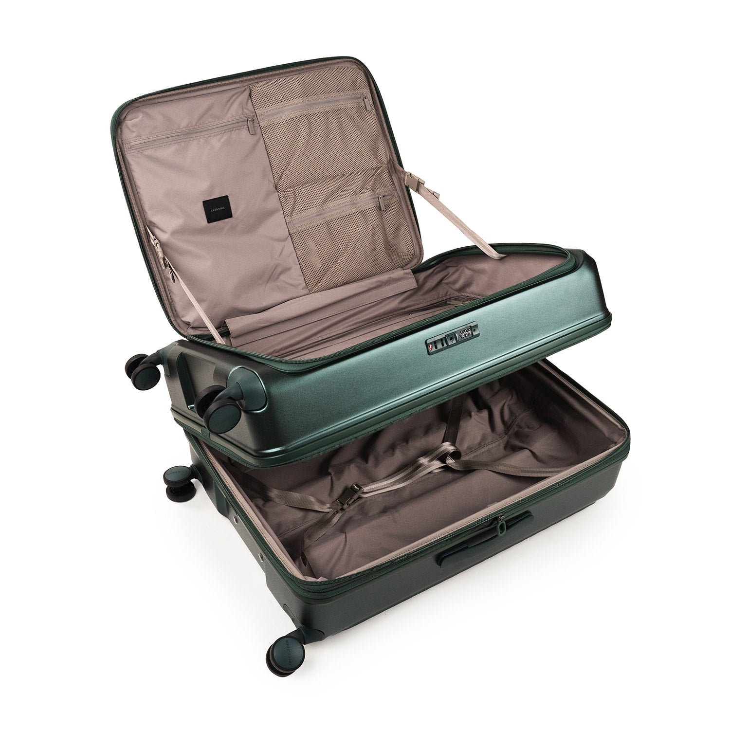 CROSSING INVI 30" Large Expandable Luggage With Front & Middle Access - Squash