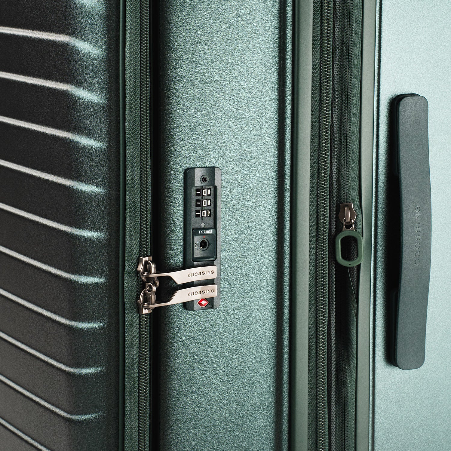 CROSSING INVI 30" Large Expandable Luggage With Front & Middle Access - Squash