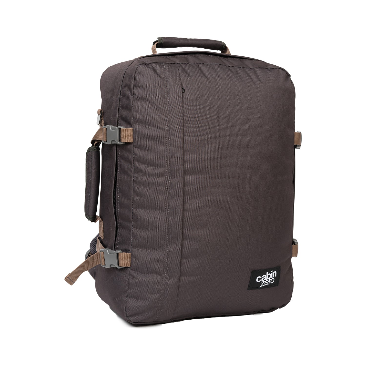 Cabinzero Classic Ultra Light Cabin Bag With Luggage Trackers 44L (Black Sand)