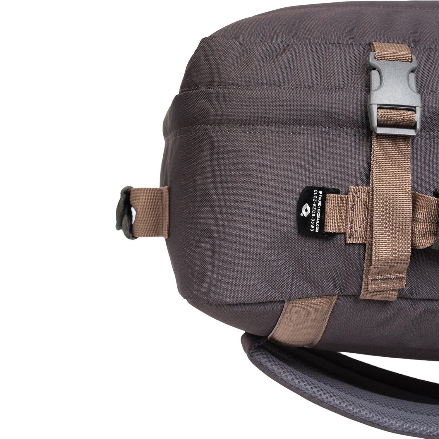 Cabinzero Classic Ultra Light Cabin Bag With Luggage Trackers 44L (Black Sand)