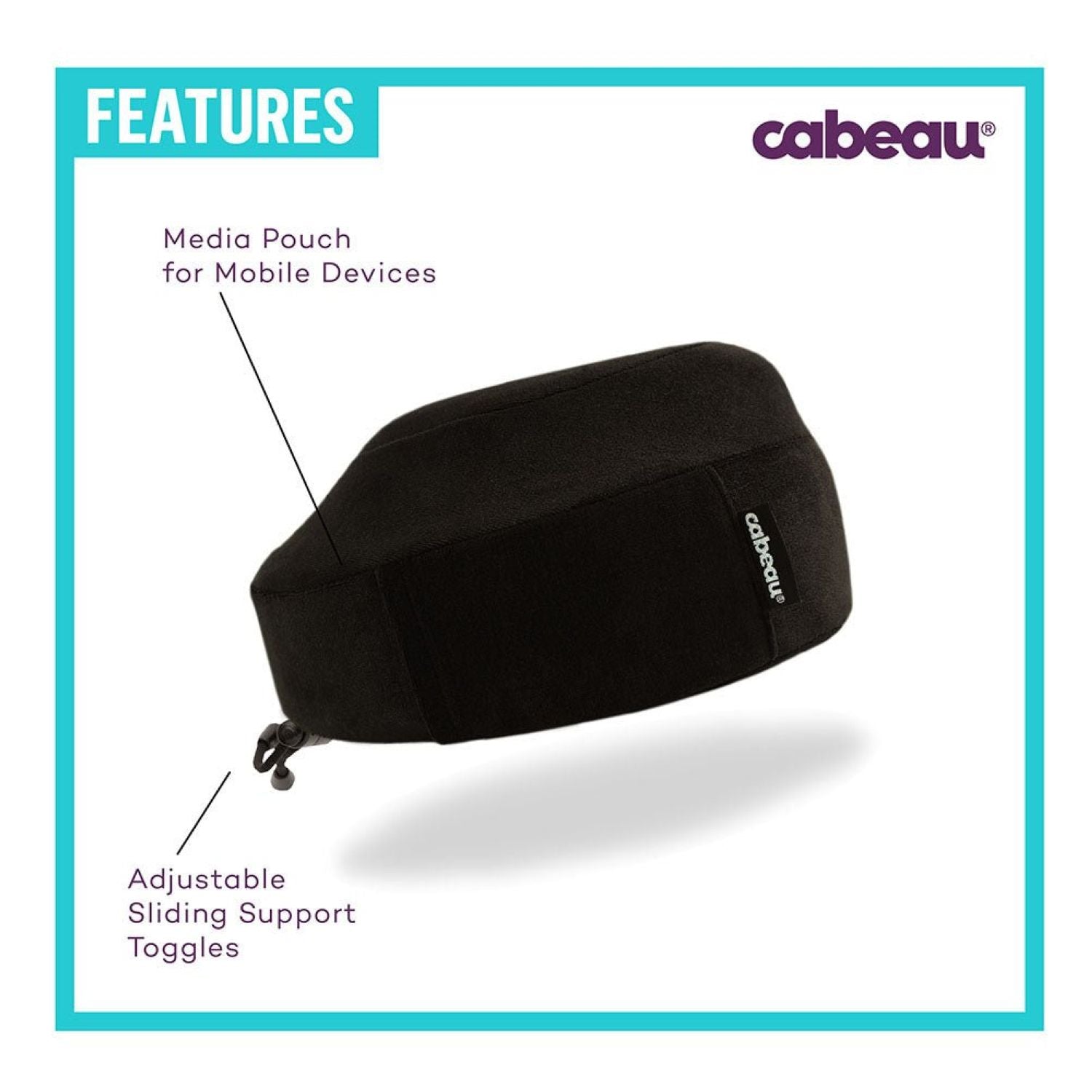 Cabeau Evolution Classic Travel Neck Pillow - Graphite