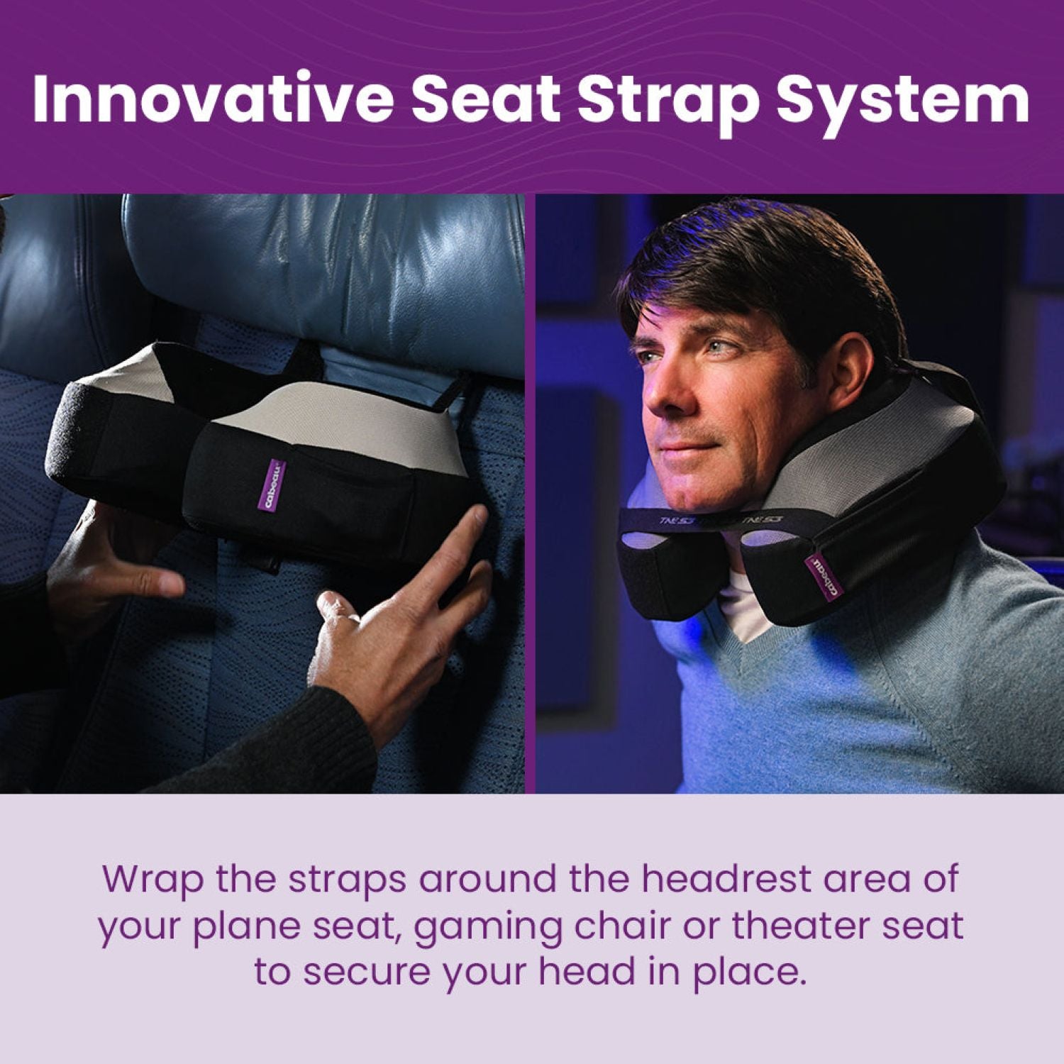 Cabeau TNE S3 Travel Neck Pillow - Black/Red