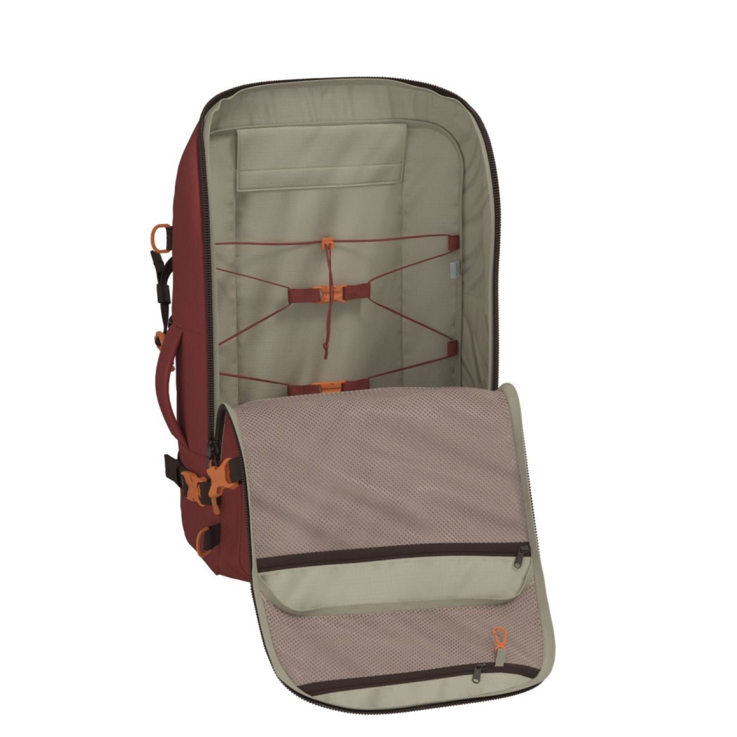 Cabinzero Adventure Pro Cabin Backpack 42L (Sangria Red)