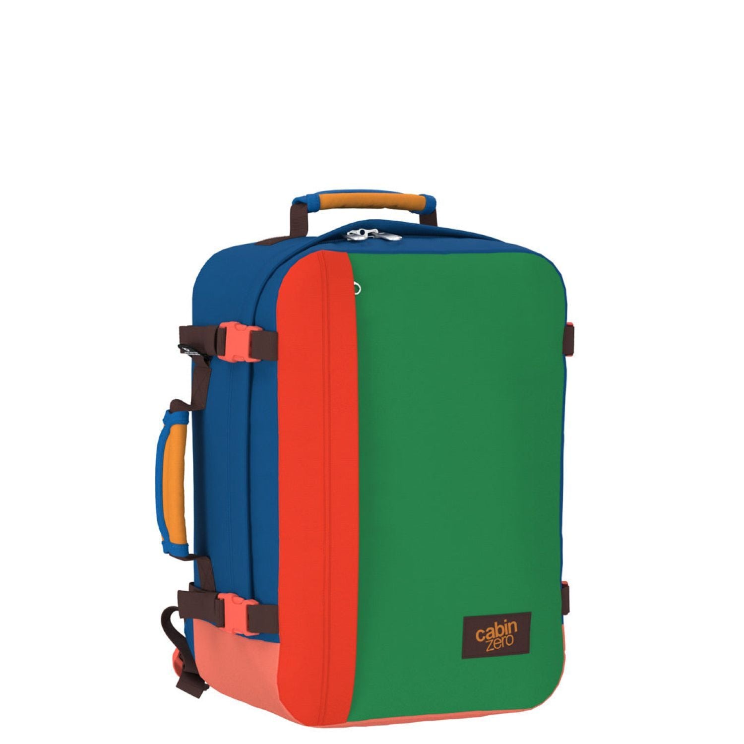 Cabinzero Classic Ultra Light Cabin Bag With Luggage Trackers 36L (Tropical Blocks)