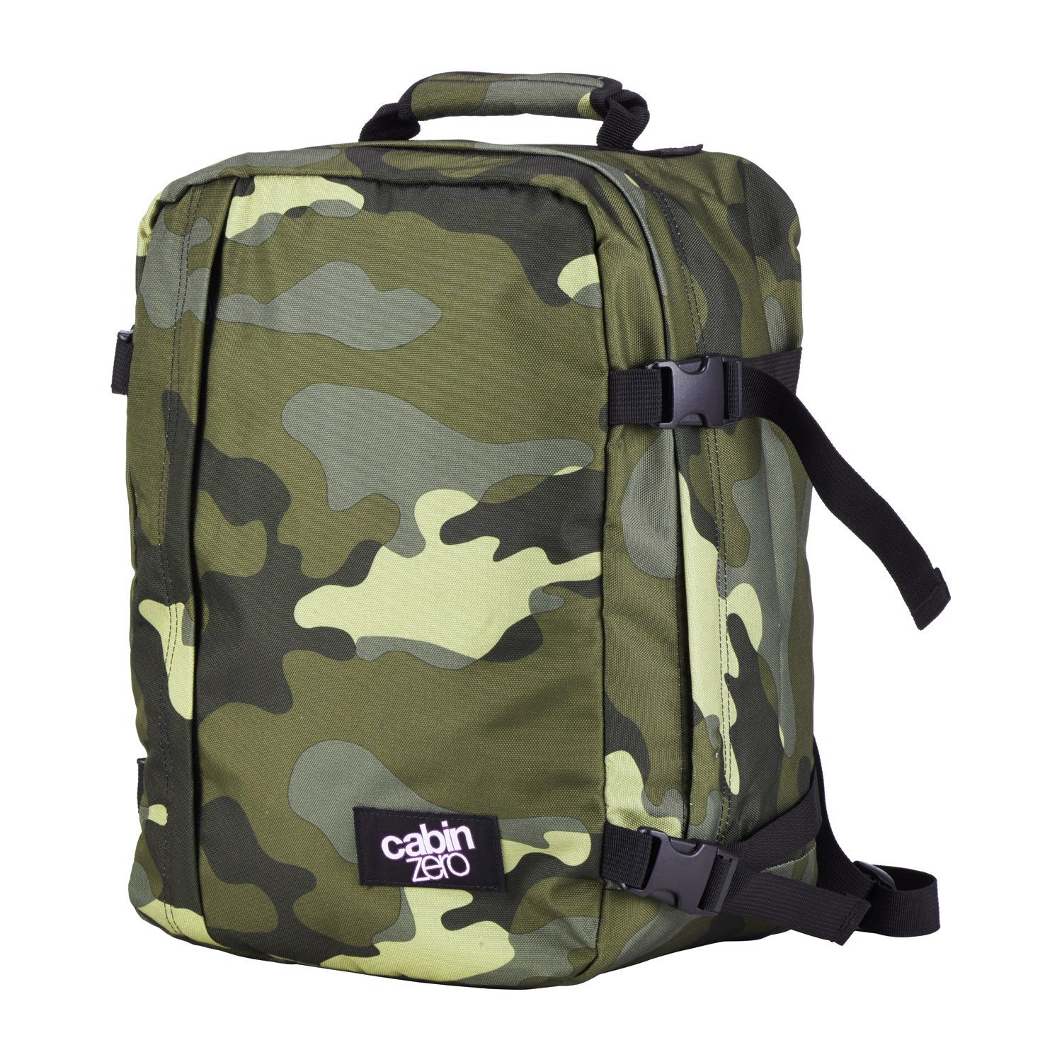 Cabinzero Classic Ultra Light Cabin Bag With Luggage Trackers 44L (Urban Camo)