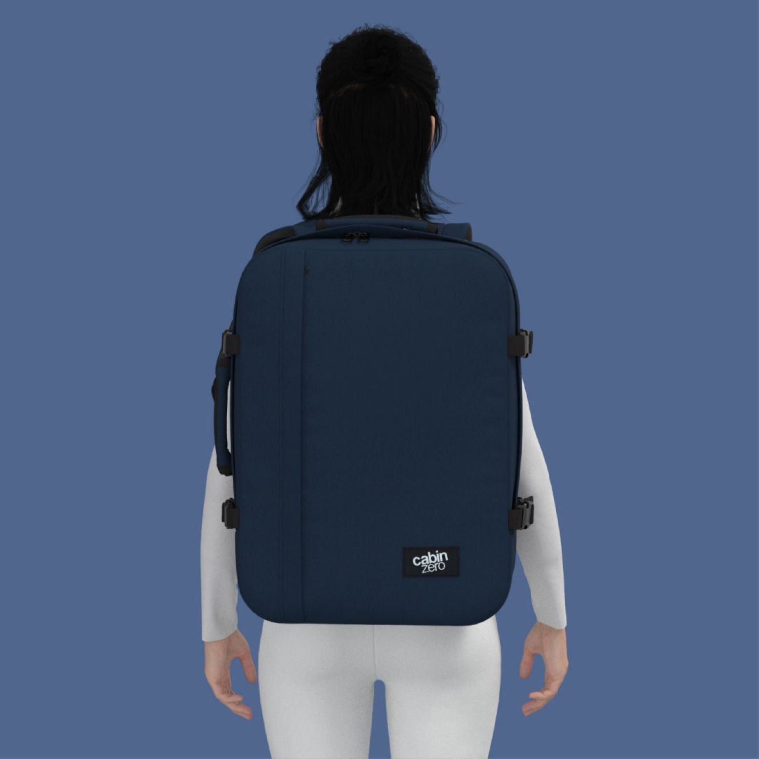Cabinzero Classic Ultra Light Cabin Bag With Luggage Trackers 44L - Navy