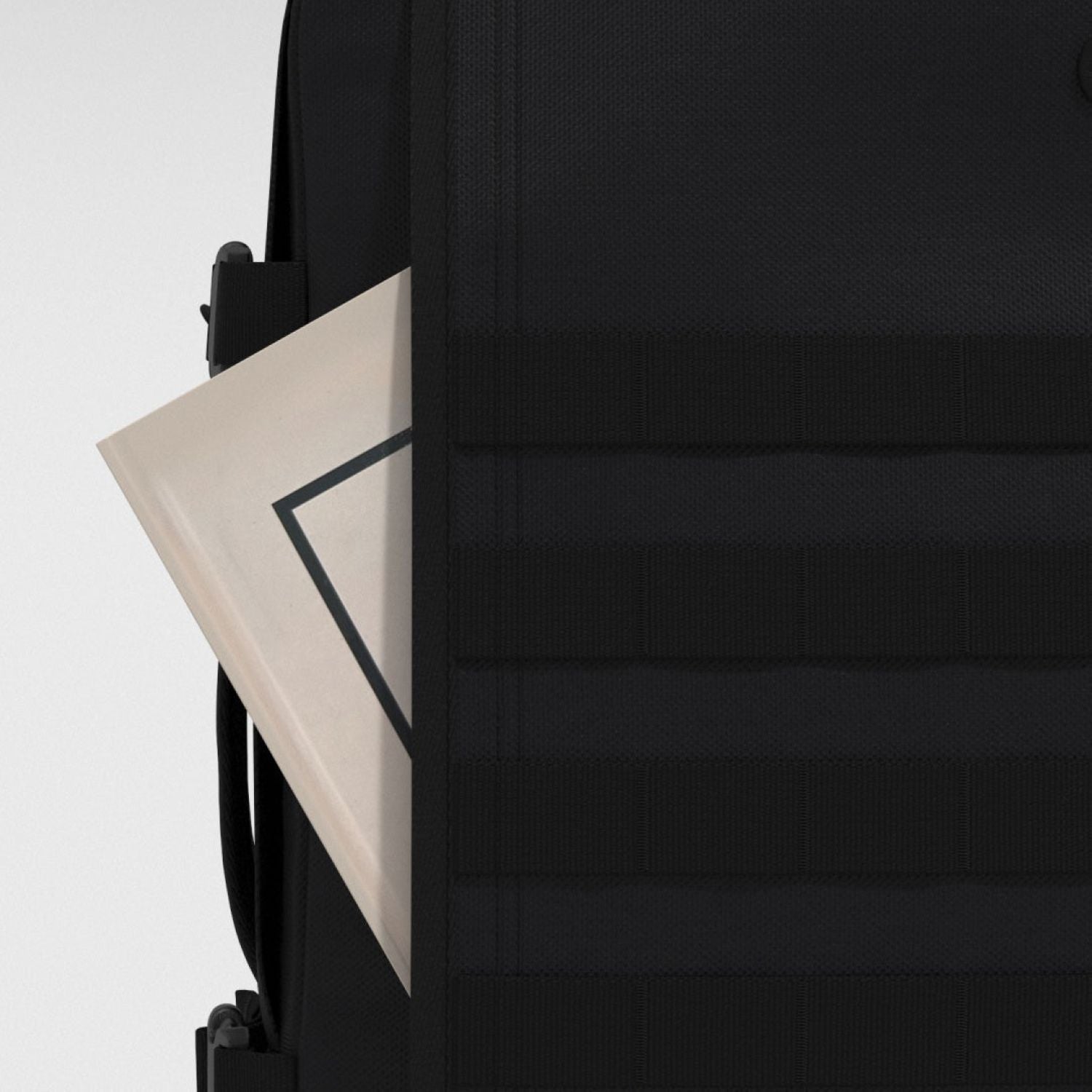 Cabinzero Military Cabin Bag With Luggage Trackers 44L (Absolute Black)